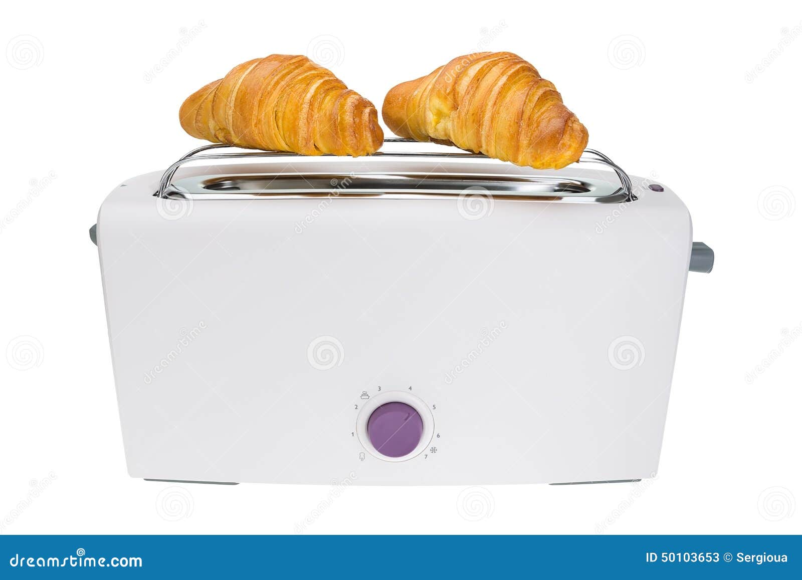 Croissants are Baked in a Toaster. Stock Image Image of farinaceous