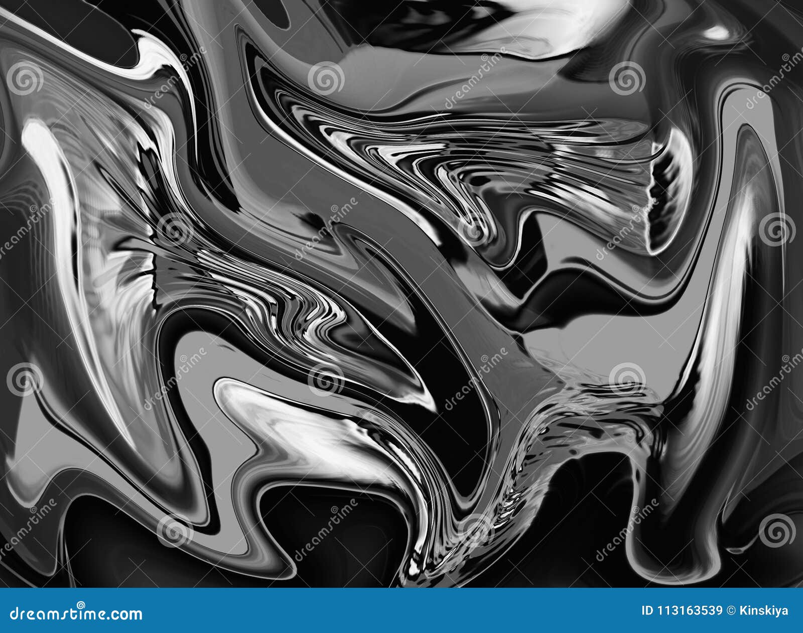 Shiny Liquid Chrome stock illustration. Illustration of swirly