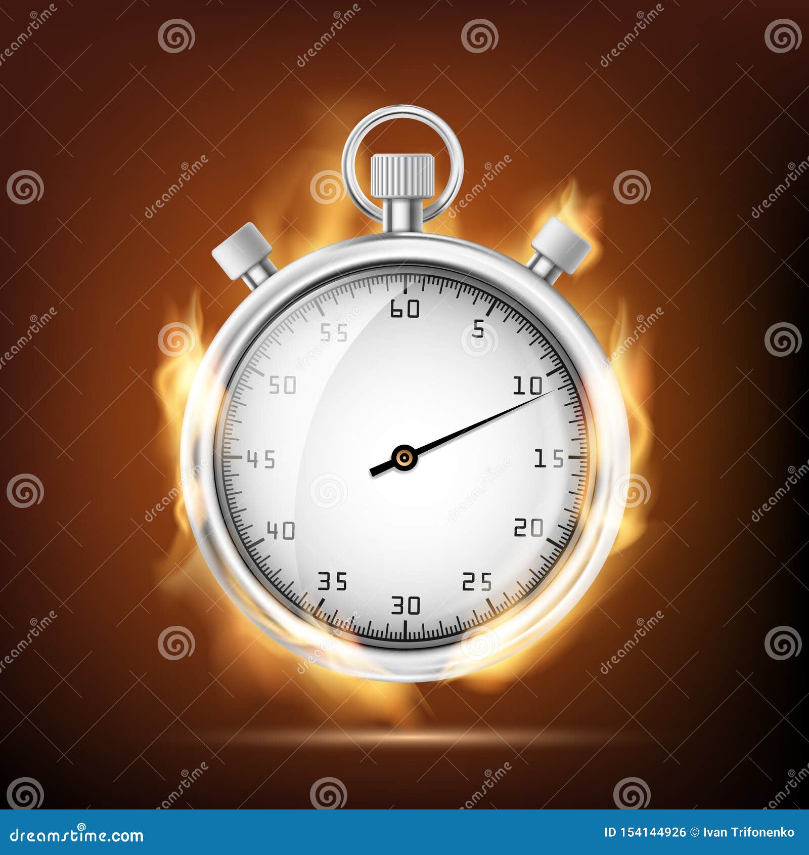 Cronometro Sportivo Con Una Freccia in Fiamme Illustrazione Vettoriale -  Illustrazione di cronometro, fuoco: 154144926