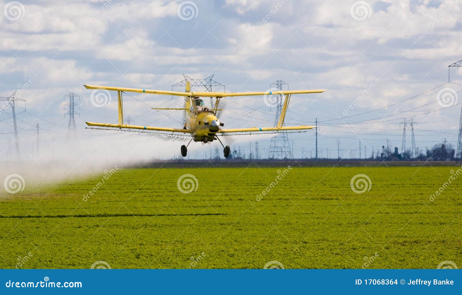 Crop duster stock photo. Image of landscape, industry 17068364