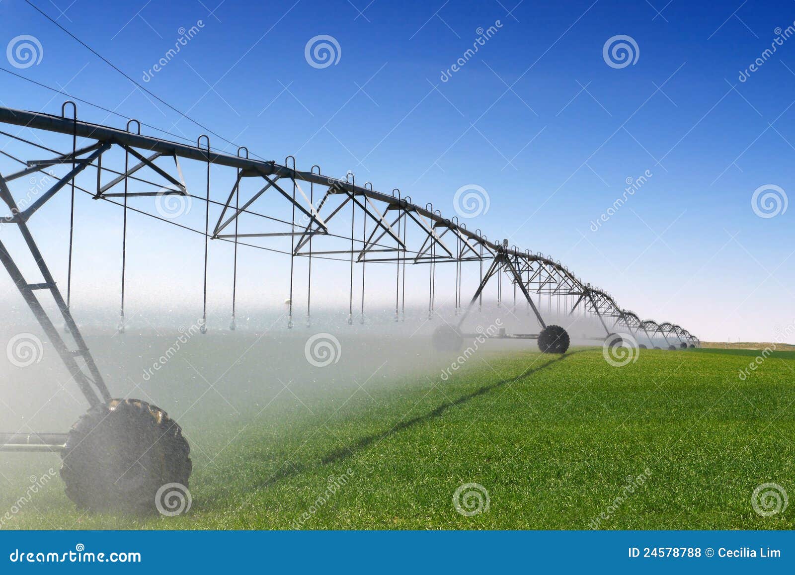 Crop Irrigation stock photo. Image of industrial, machine 24578788