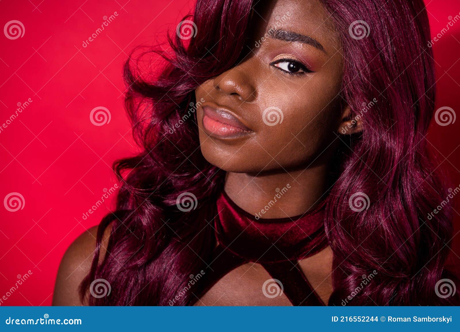 fancy black girl curly wig long hair for women  girls  kids fashion Hair  Extension  PTCMART