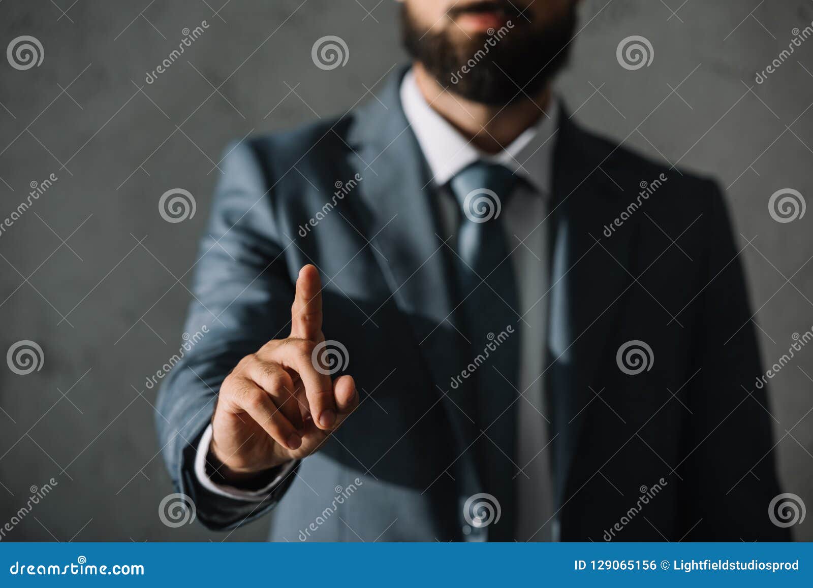 cropped view of businessman having idea