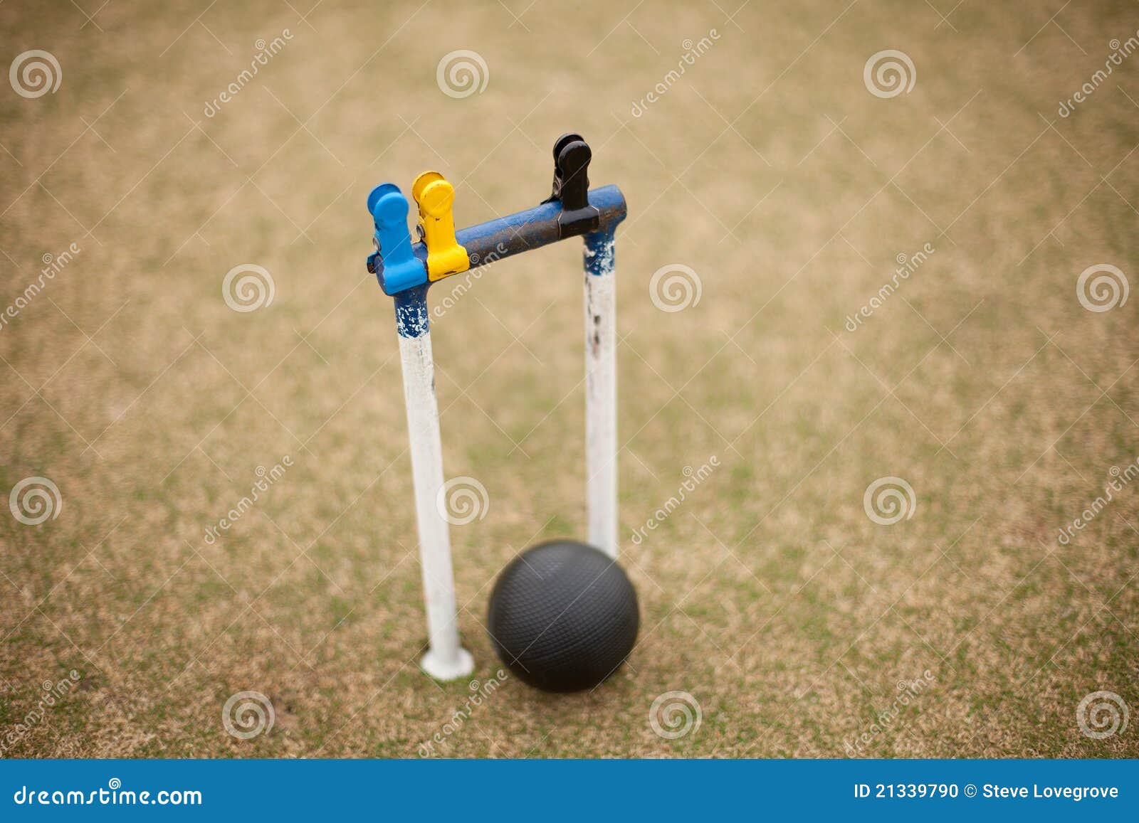 Croquet Equipment stock photo. Image of hoop, clips, ball 21339790