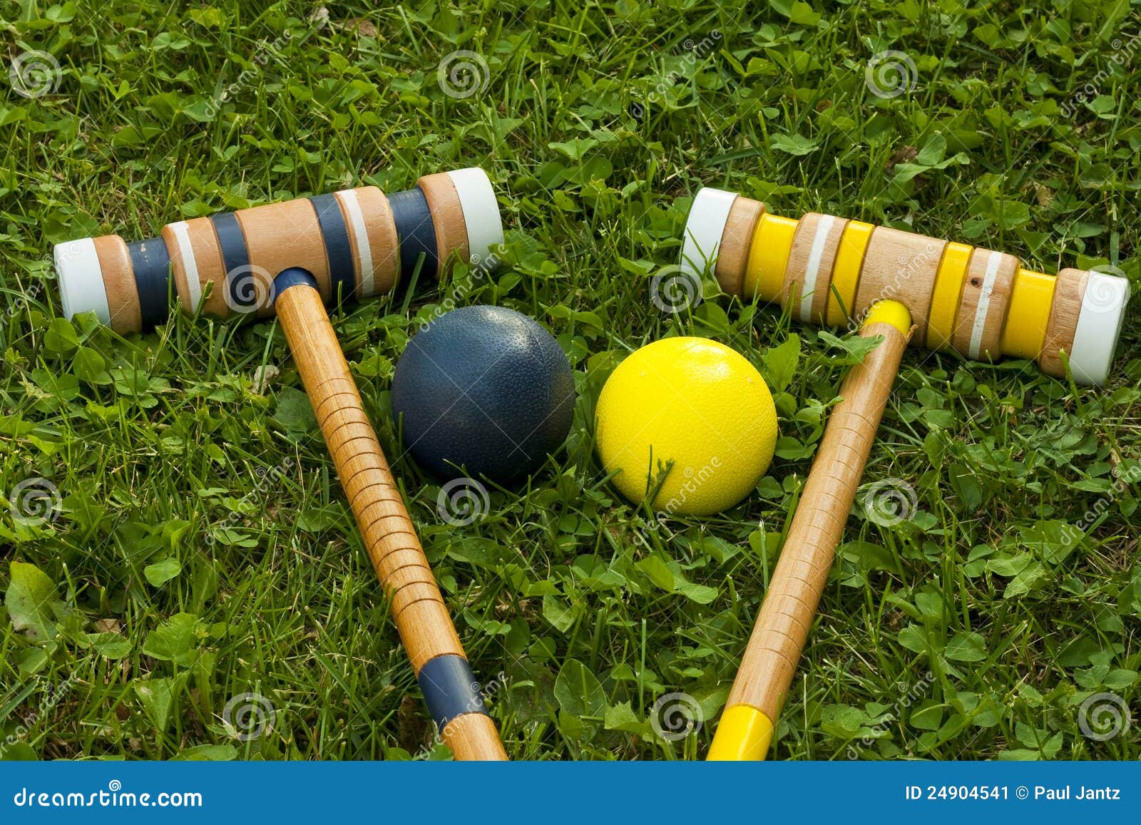 Croquet equipment stock image. Image of sport, stripes 24904541