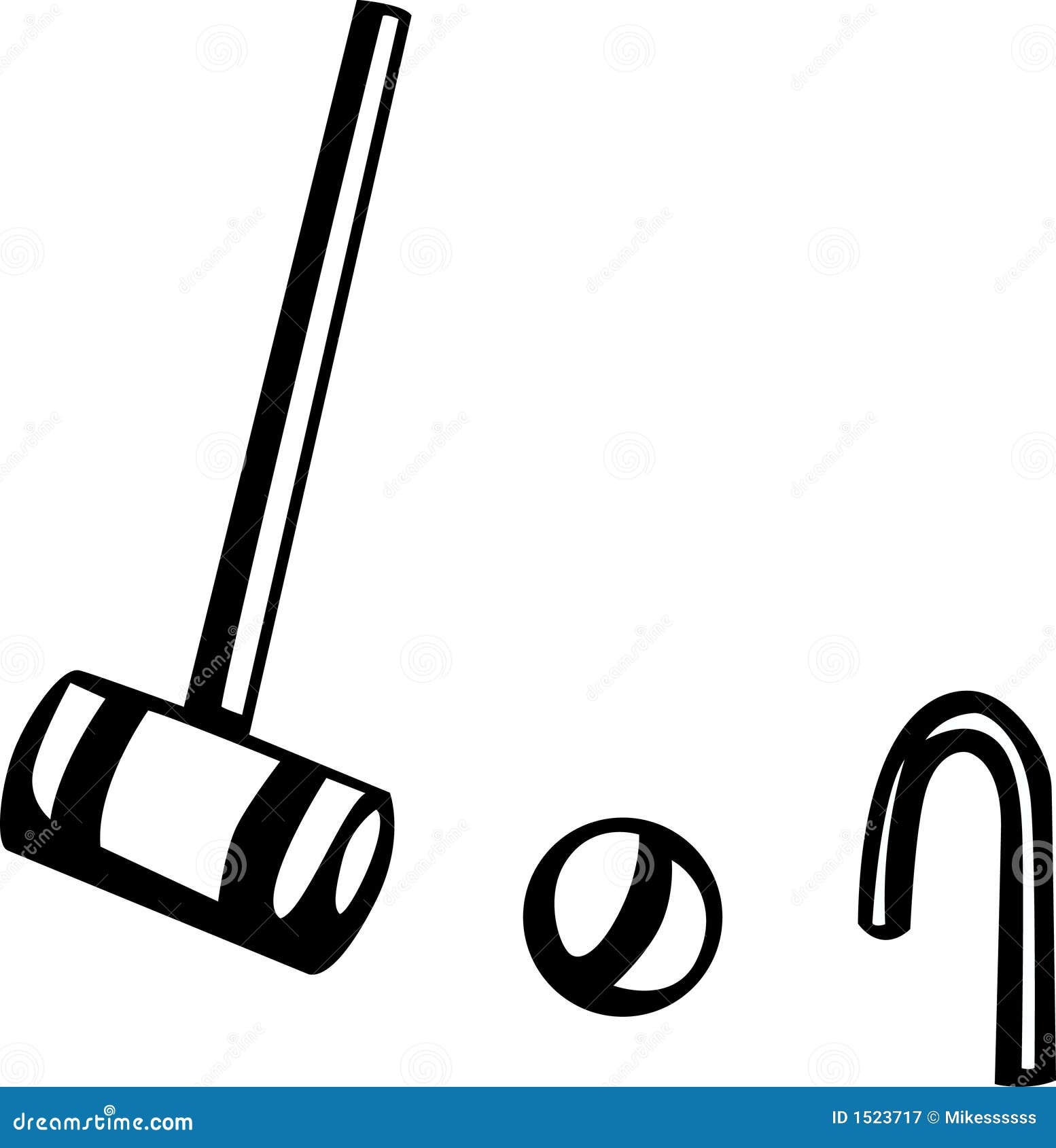 Croquet Game Vector Illustration Royalty Free Stock Photography Image