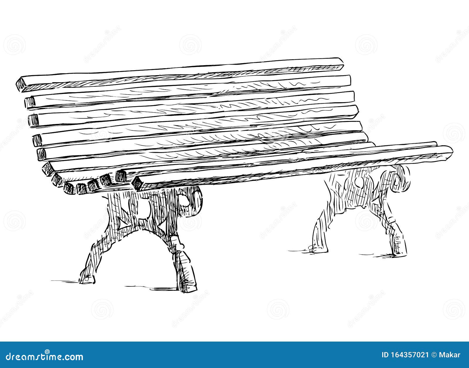Croquis D Un Banc De Bois Dans Le Parc De La Ville Illustration De Vecteur Illustration Du Isolement Objet Croquis D Un Banc De Bois Dans Le Parc De La Ville Illustration De Vecteur Illustration Du Isolement Objet