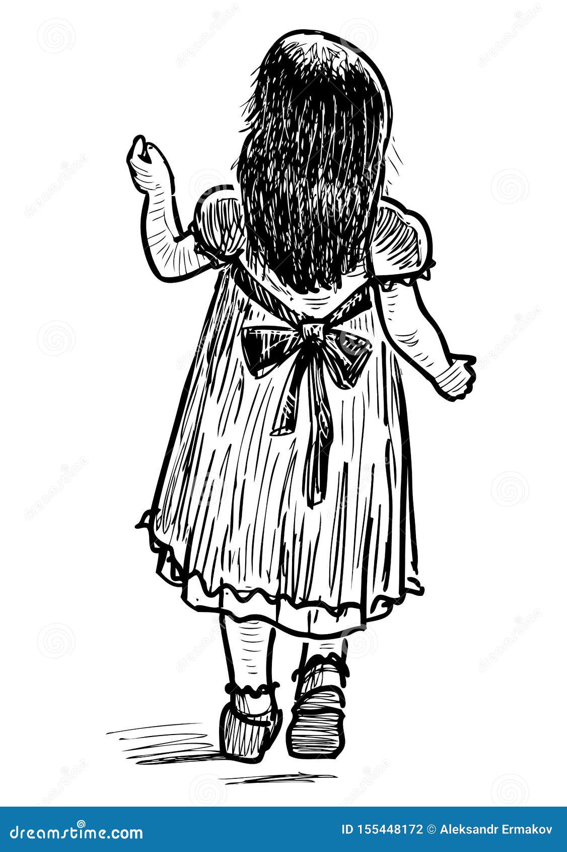 Croquis D Une Petite Fille Marchant Sur Un Chemin Illustration De Vecteur Illustration Du Cheri Pieton Croquis D Une Petite Fille Marchant Sur Un Chemin Illustration De Vecteur Illustration Du Cheri Pieton