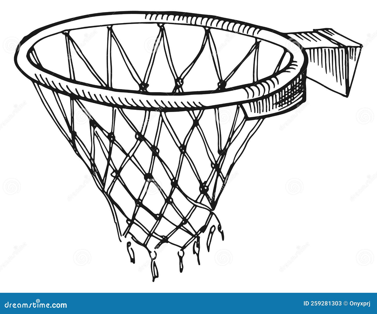 Illustration Vectorielle Panier De Basket-ball Panier De Basket