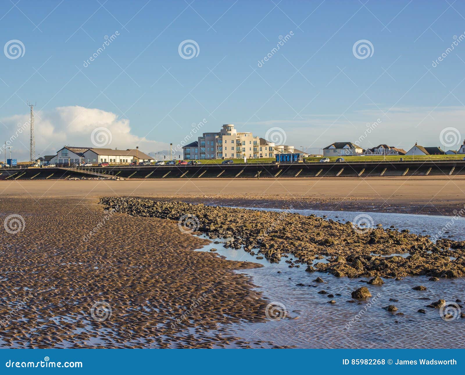 Crosby beach stock photo. Image of coastguard, sandy 85982268