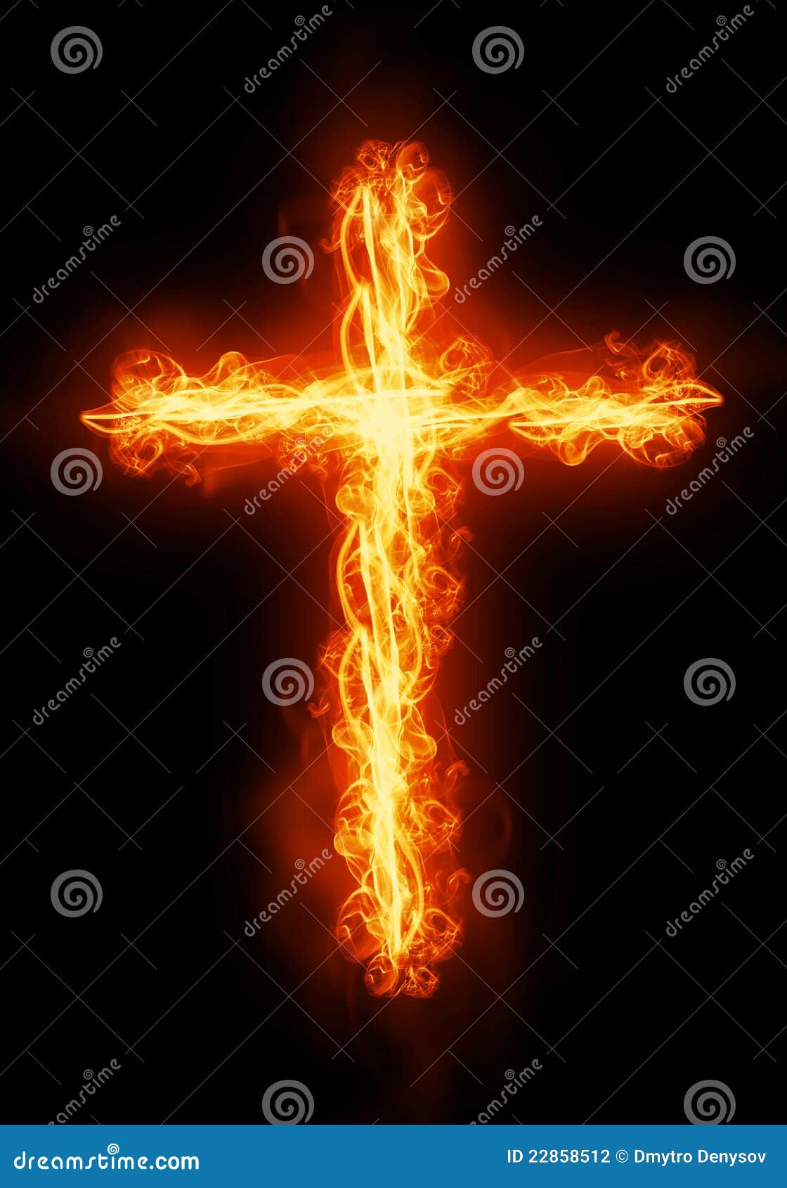 cross burning in fire