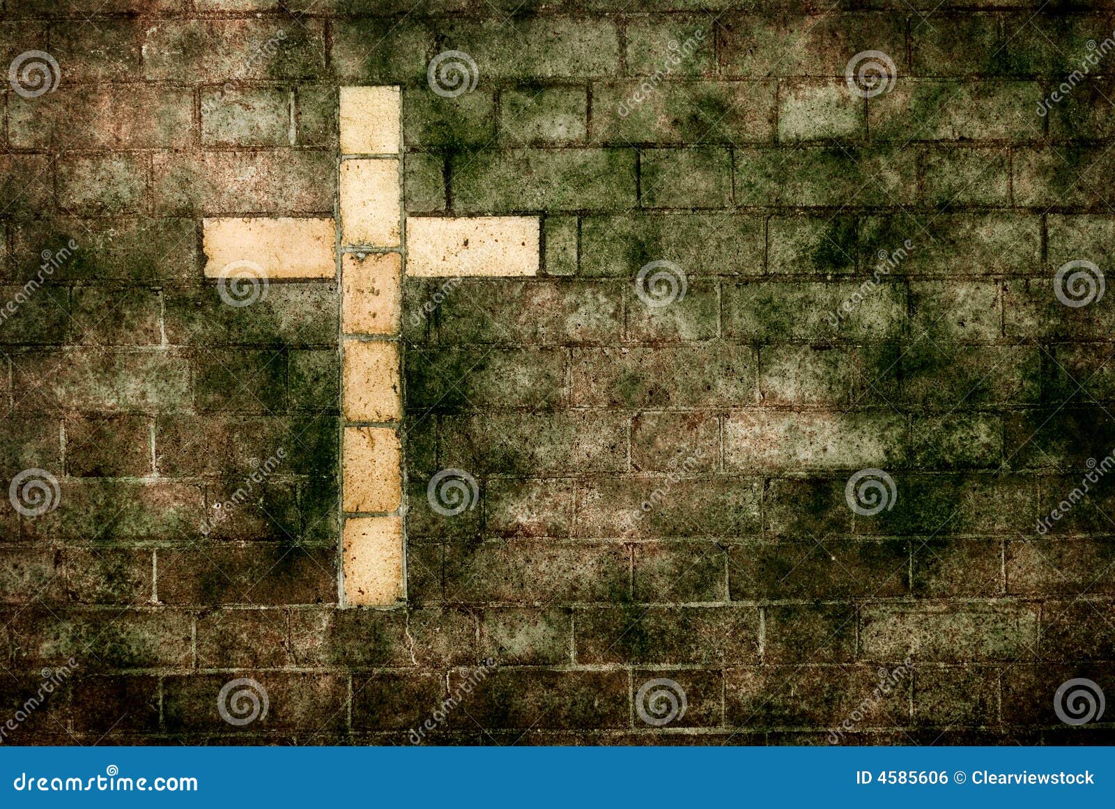 cross of christ built in wall