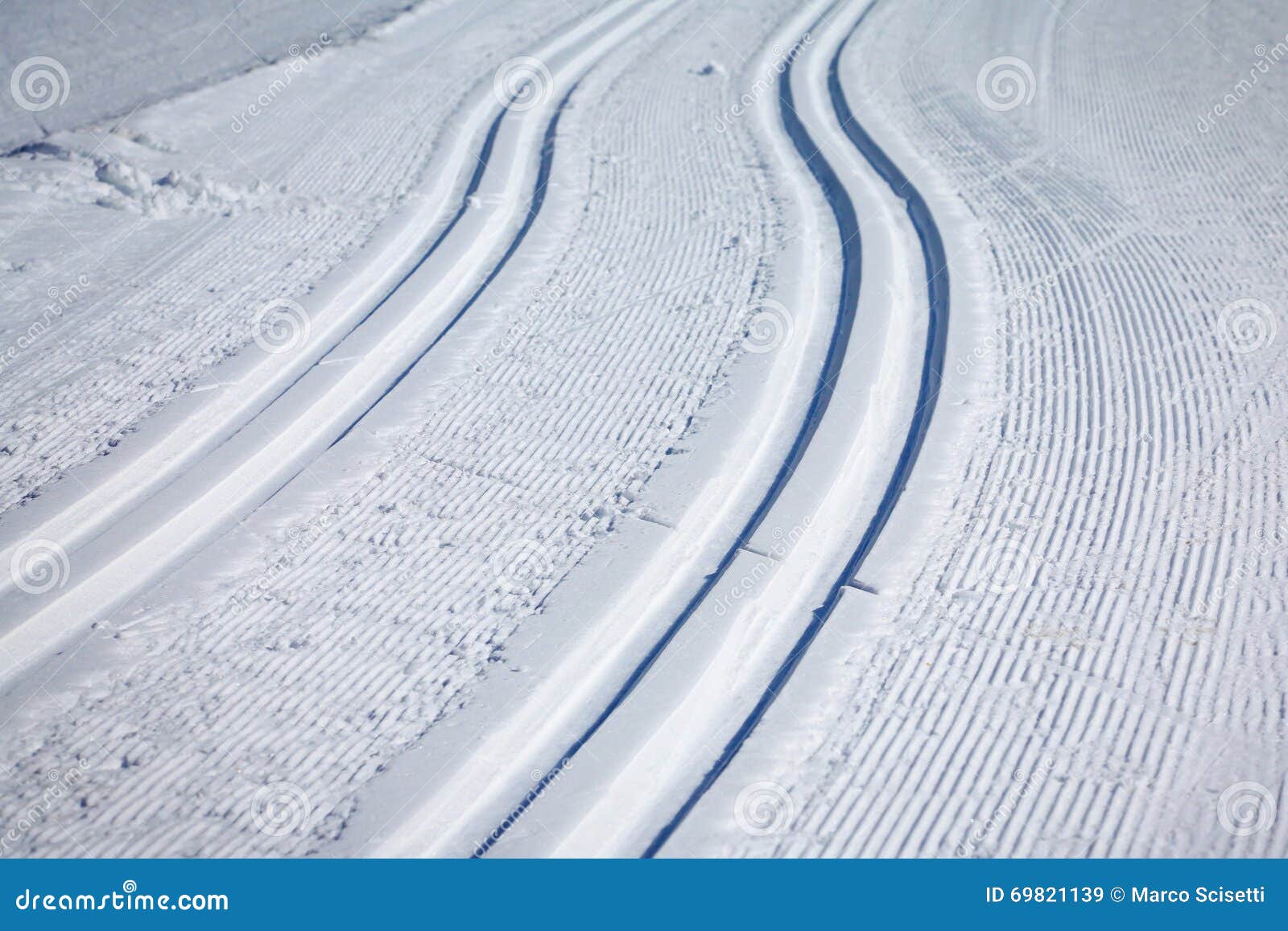 cross country ski tracks in engadin