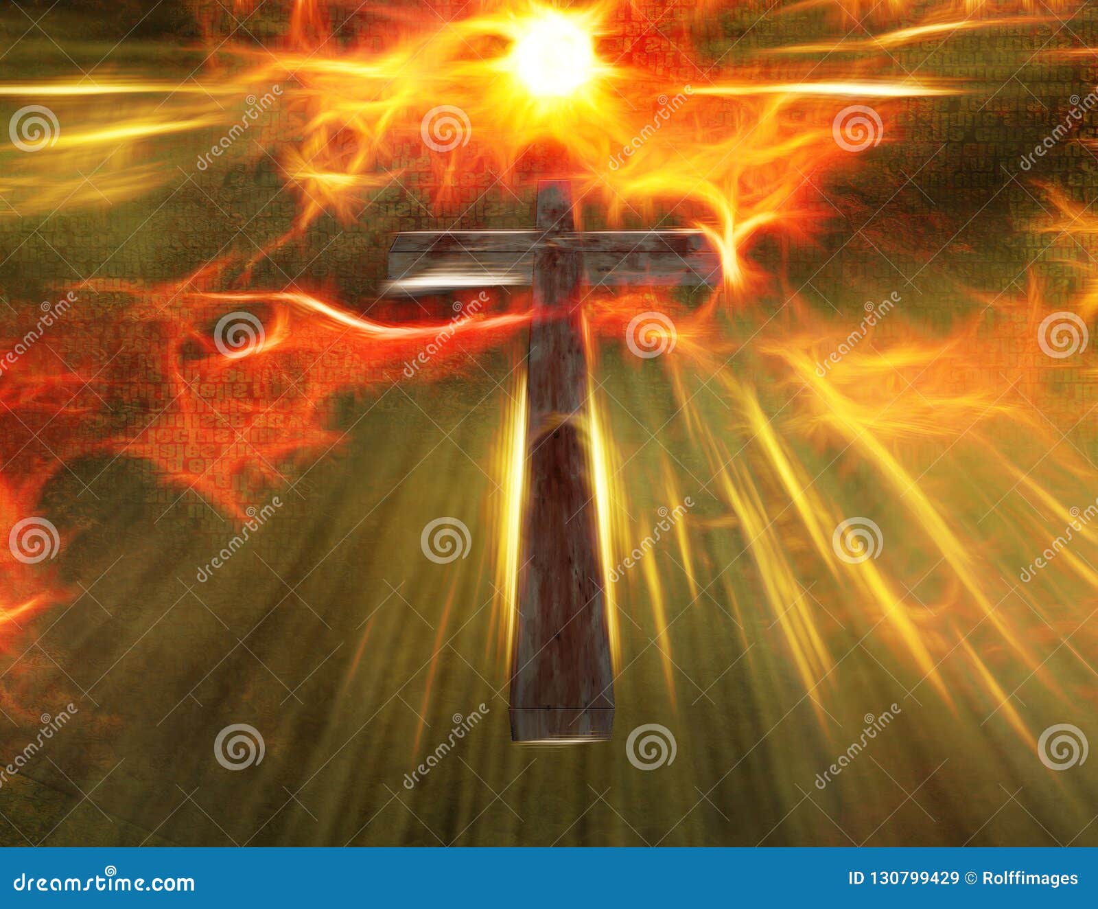 Cross stock illustration. Illustration of heavenly, glory - 130799429