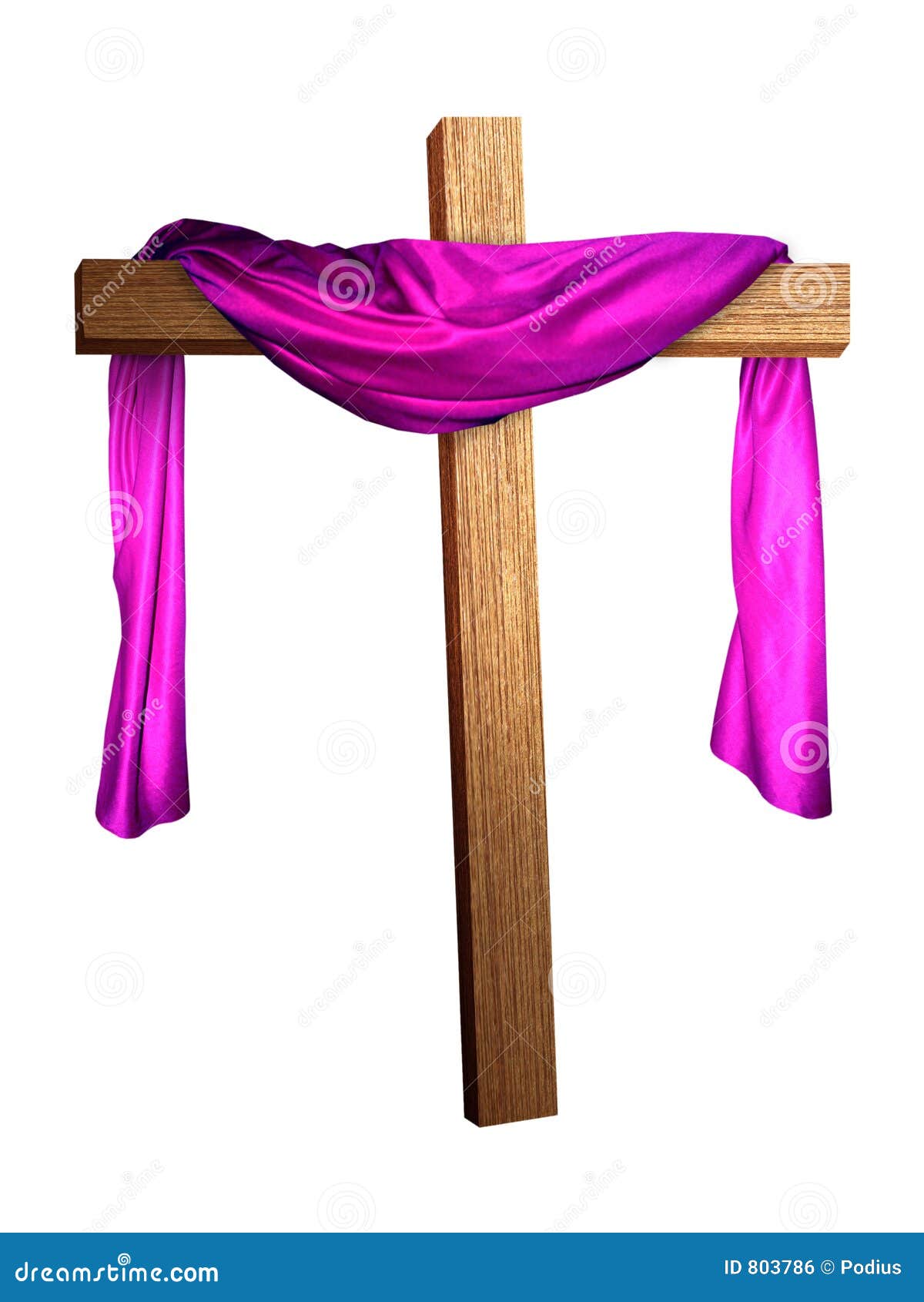 Cross Draped In Purple Stock Photo Image Of White Salvation 803786