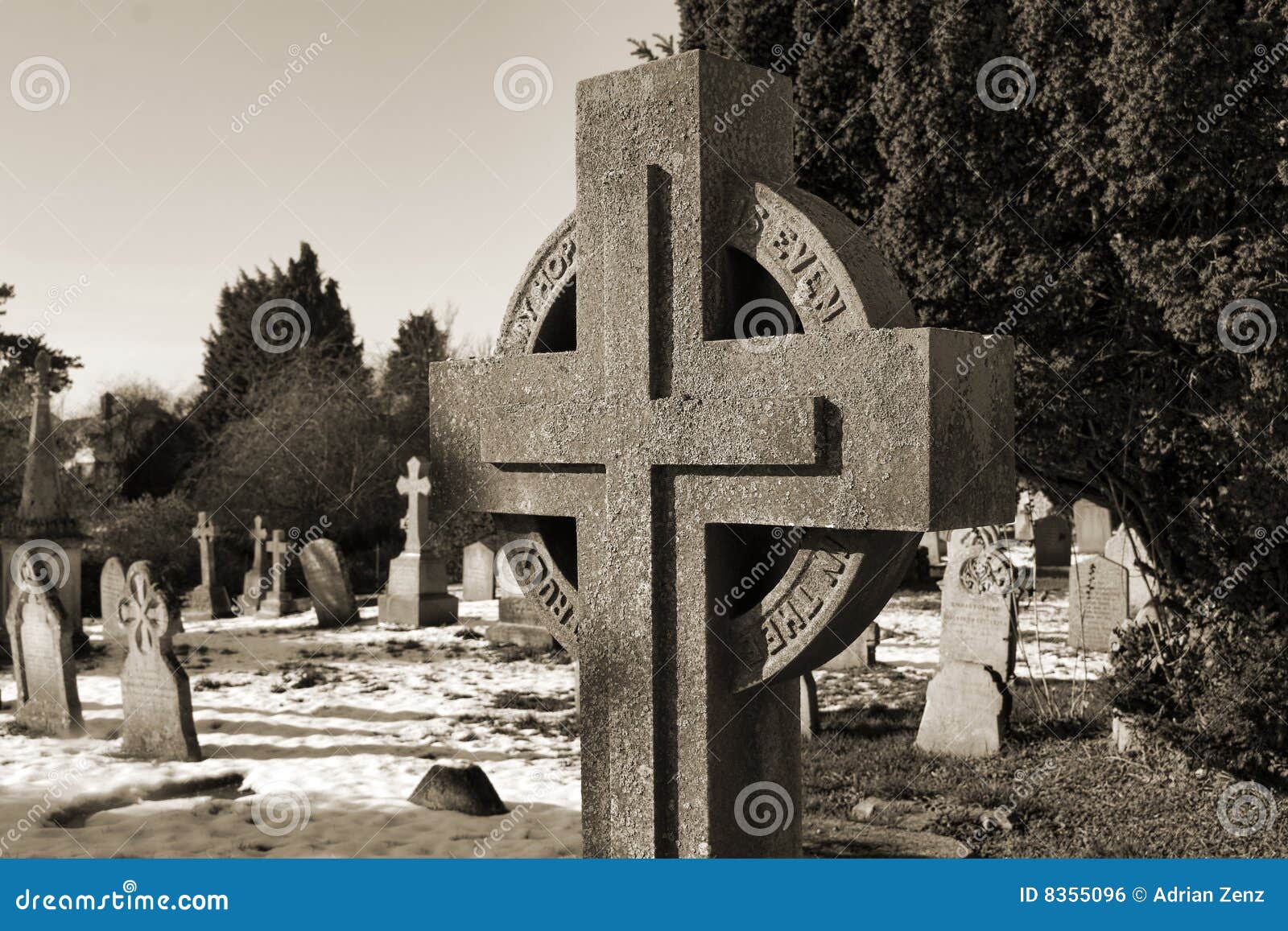 Cross on Ely cemetery stock photo. Image of deceased, bury 8355096