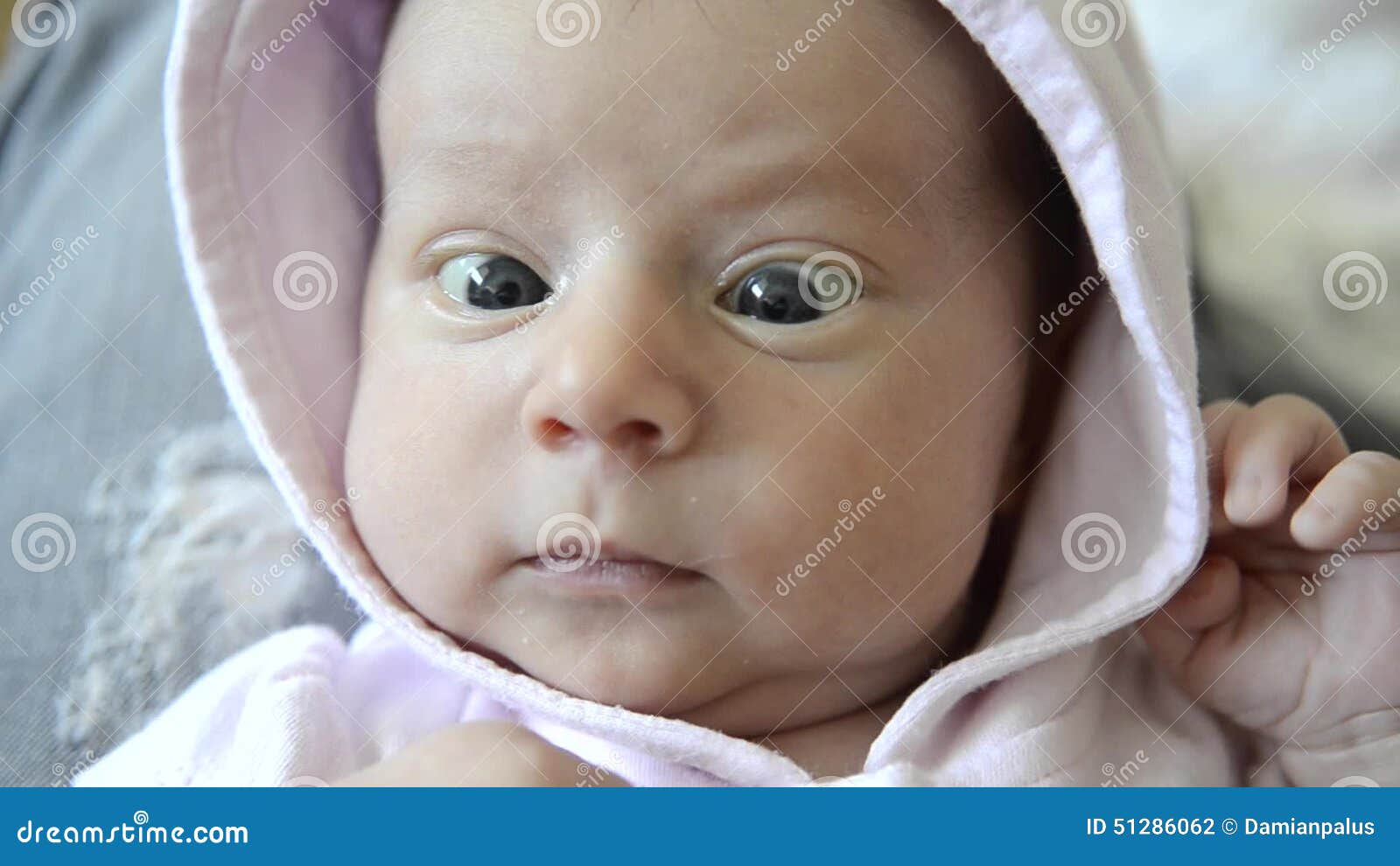 Cross eyed stock footage. Video of infant, care, inside 51286062