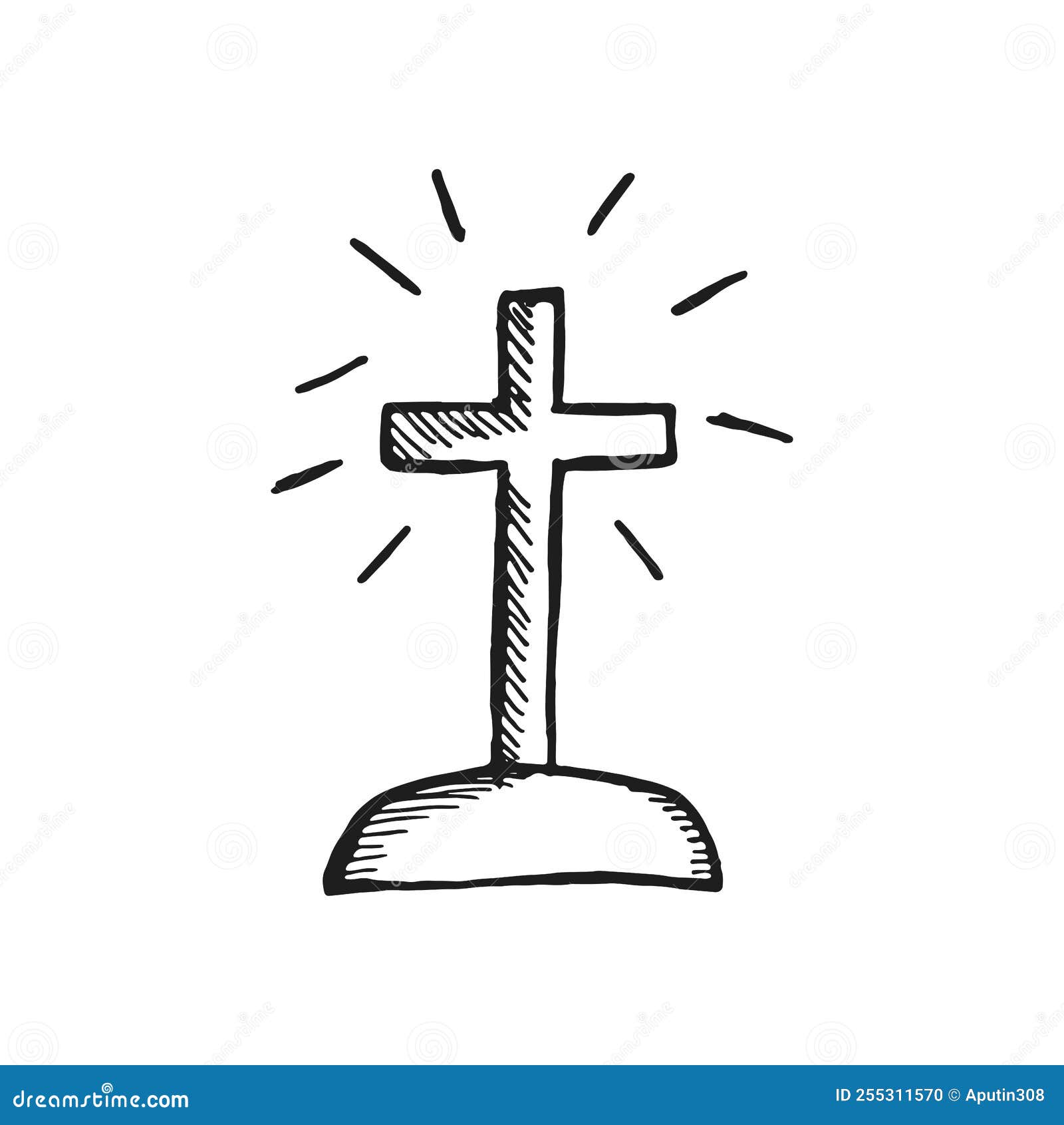 Christian Cross Sketch Stock Illustrations – 4,182 Christian Cross Sketch  Stock Illustrations, Vectors & Clipart - Dreamstime