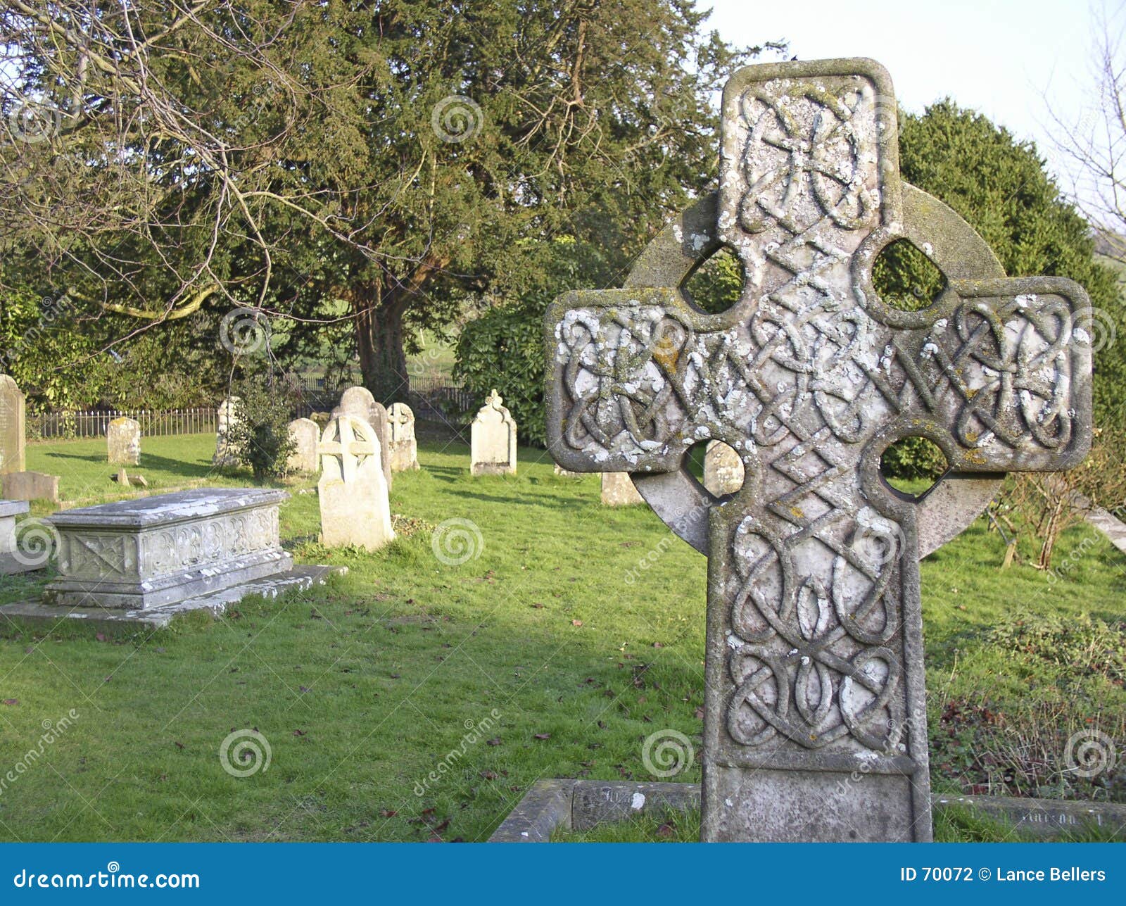 cross in graveyard