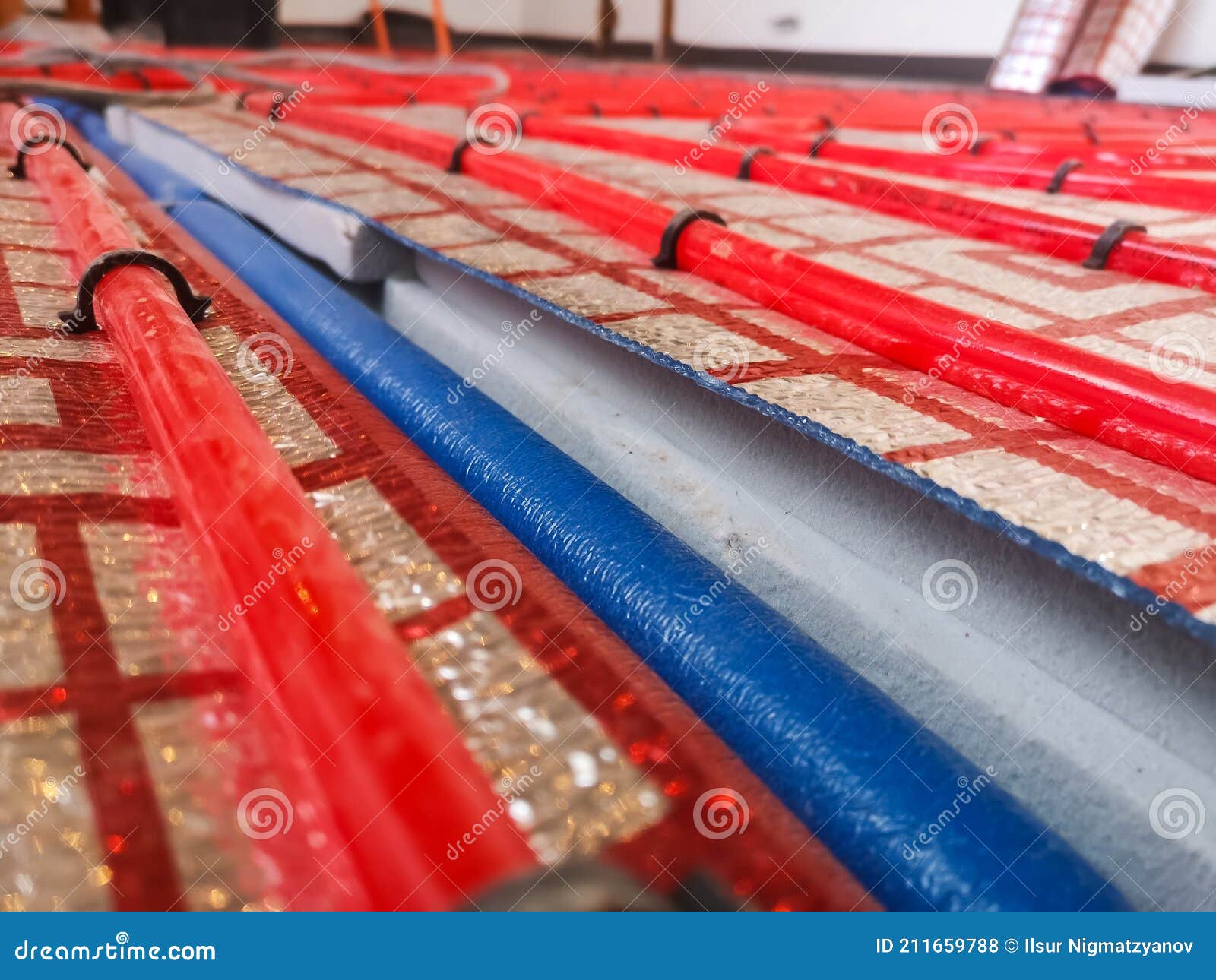 Crosslinked Polyethylene Heating Pipes for Underfloor Heating on a