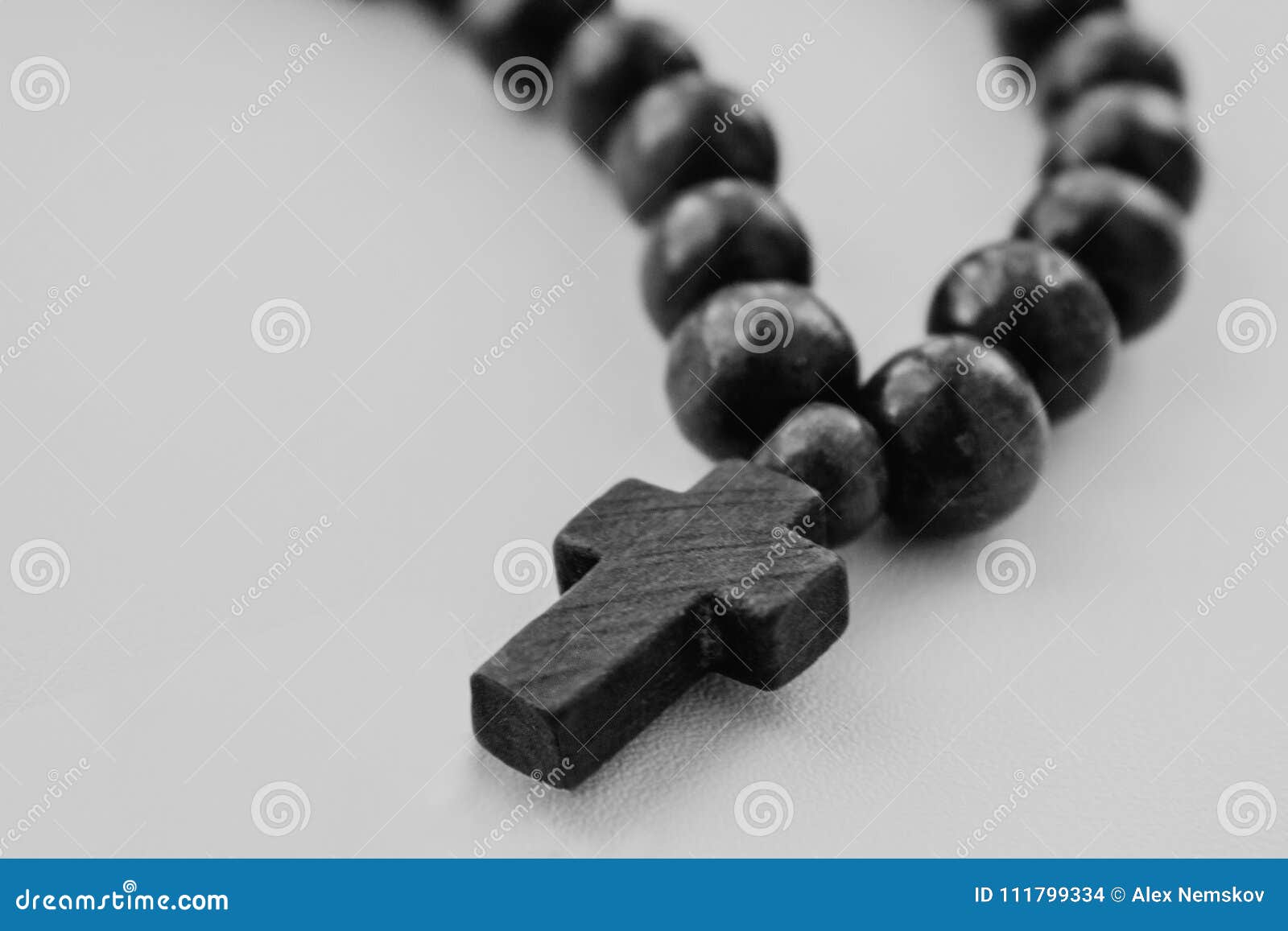 Cross and rosary stock photo. Image of icon, apostle - 111799334