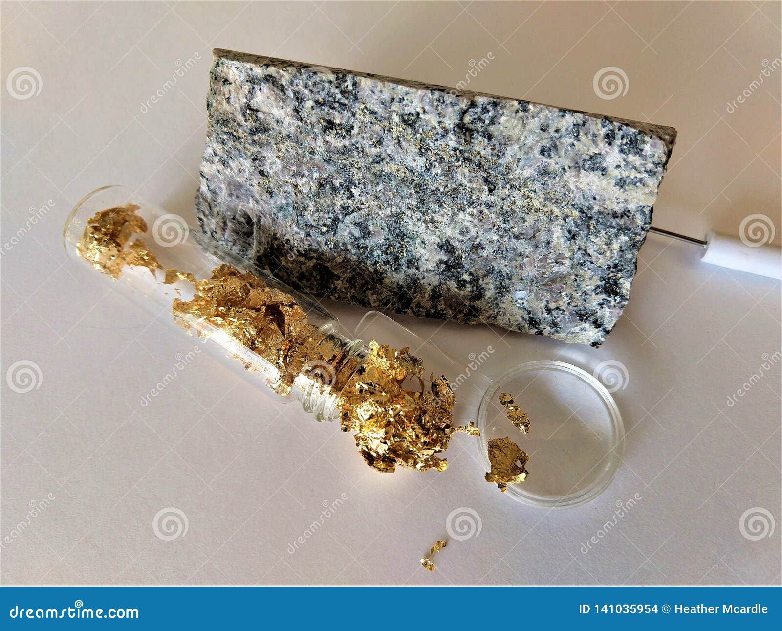 Gold Flakes Wall Stock Photo, Picture and Royalty Free Image. Image  120360335.