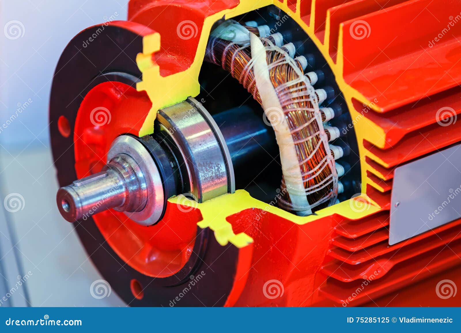Cross Section of Engine Part Stock Image Image of manufacture, design 75285125