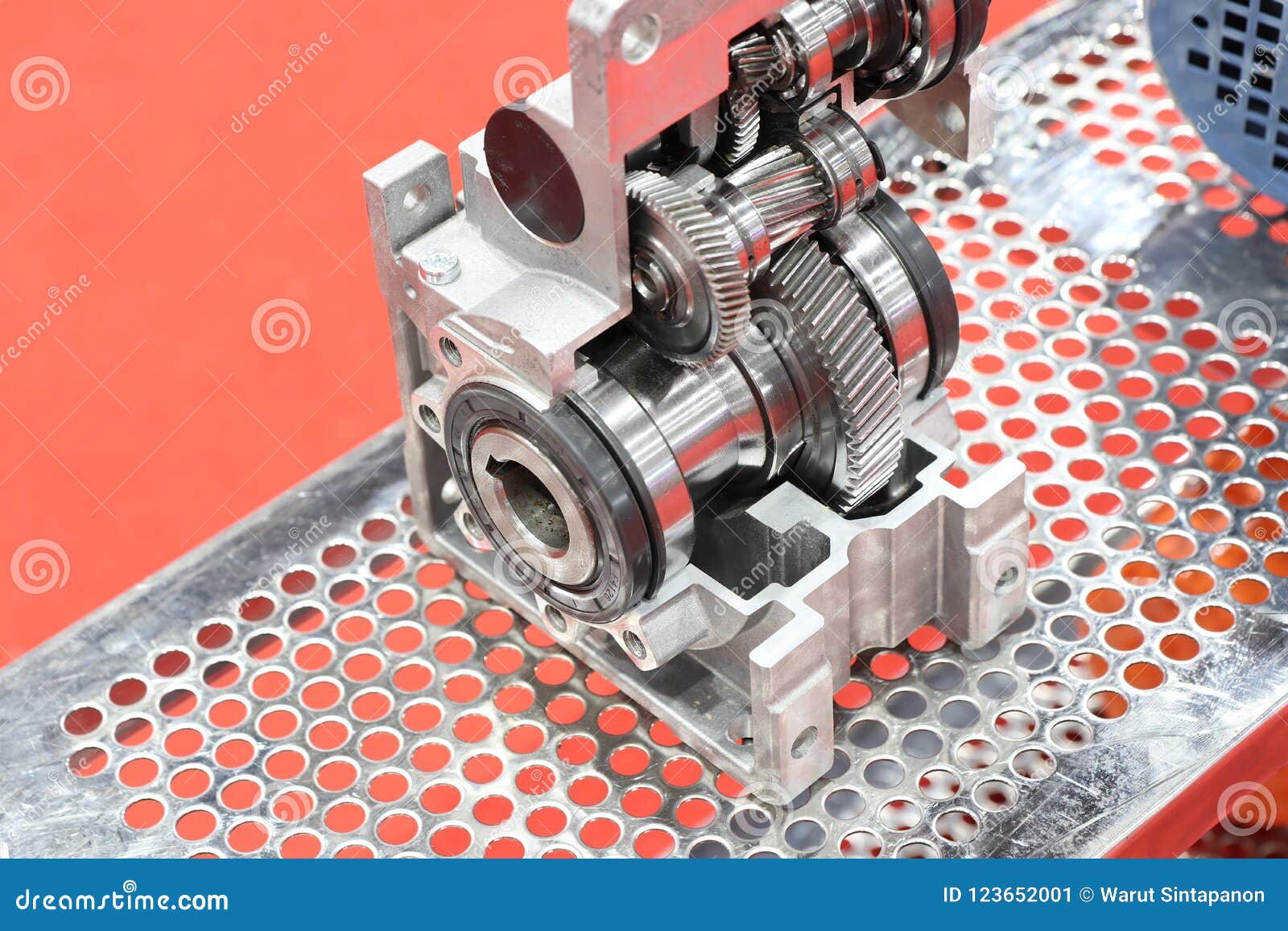 Cross Section of Worm Gear Pump ; Stock Image Image of metal, transmission 123652001