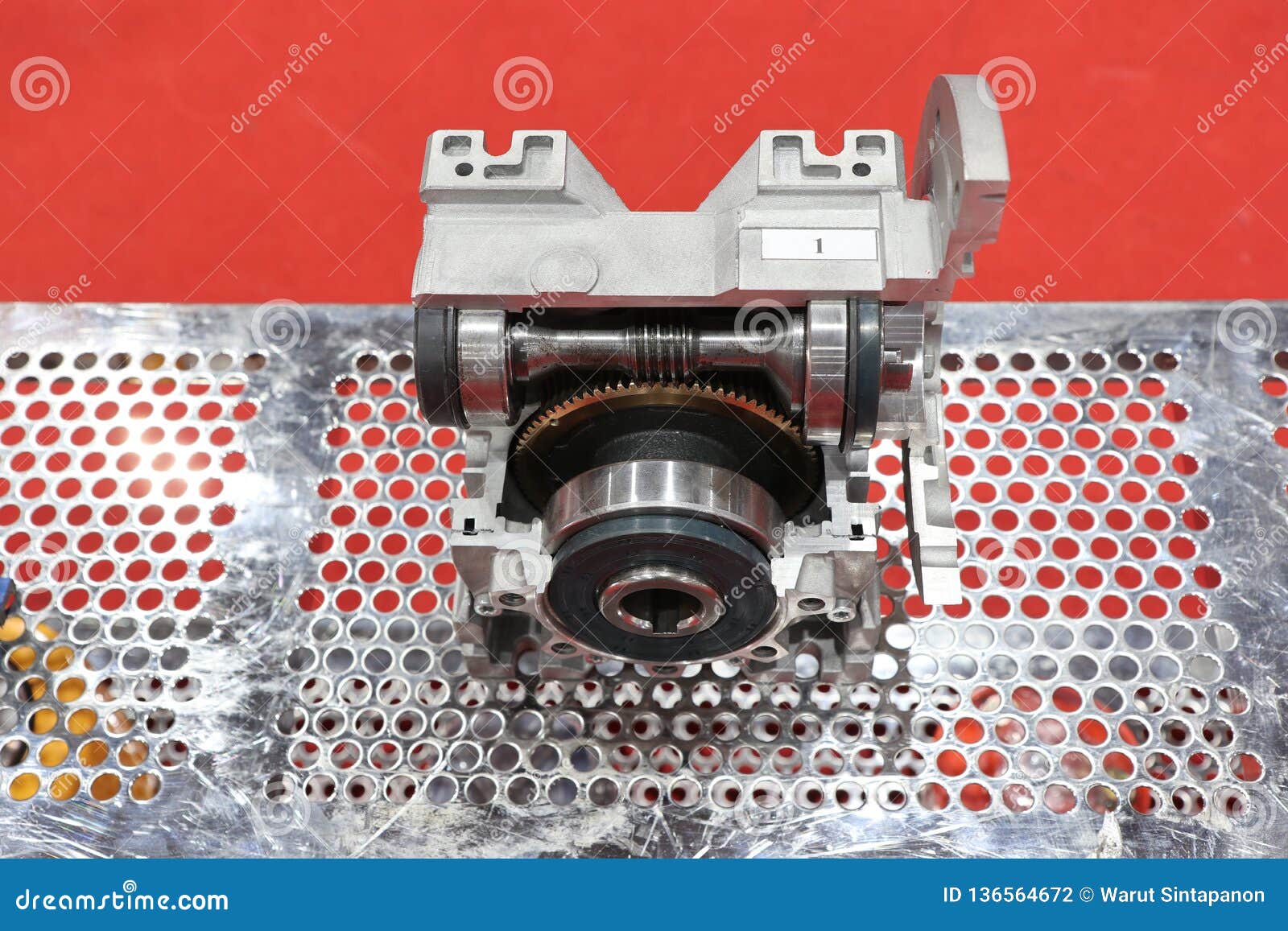 Cross Section of Worm Gear Pump Stock Photo Image of iron, machinery 136564672