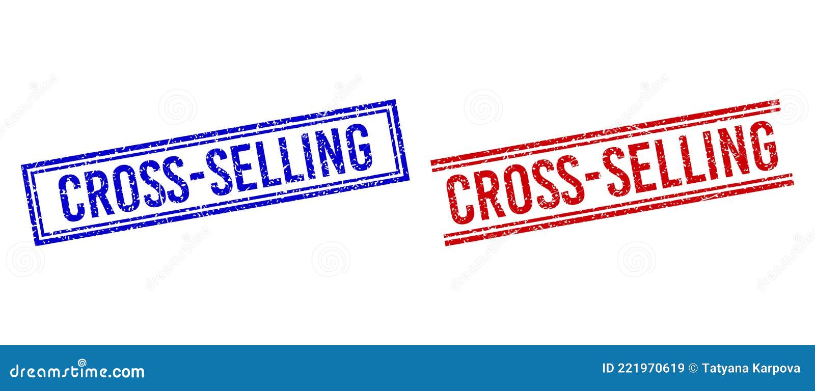 rubber textured cross-selling seal with double lines