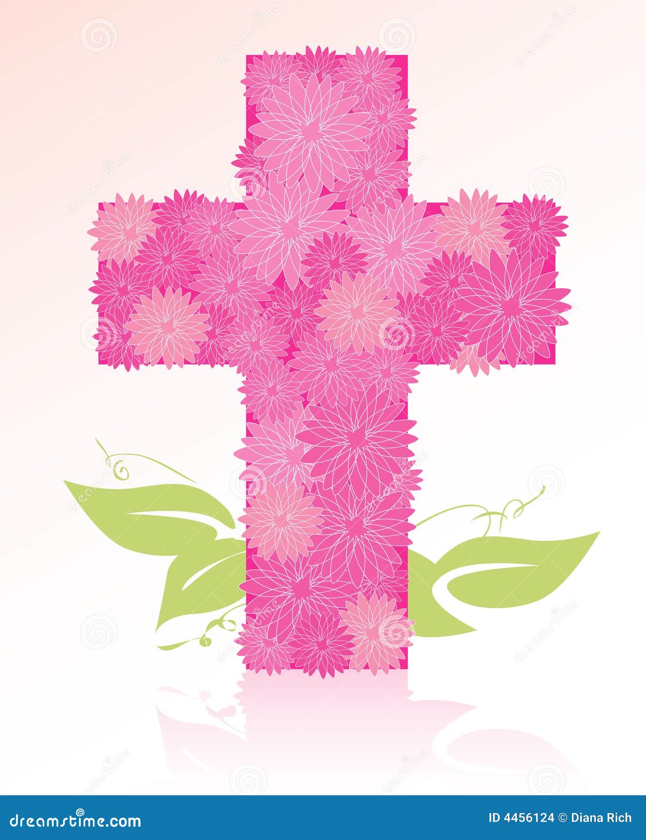 Cross-shaped Flower Bouquet Stock Images - Image: 4456124