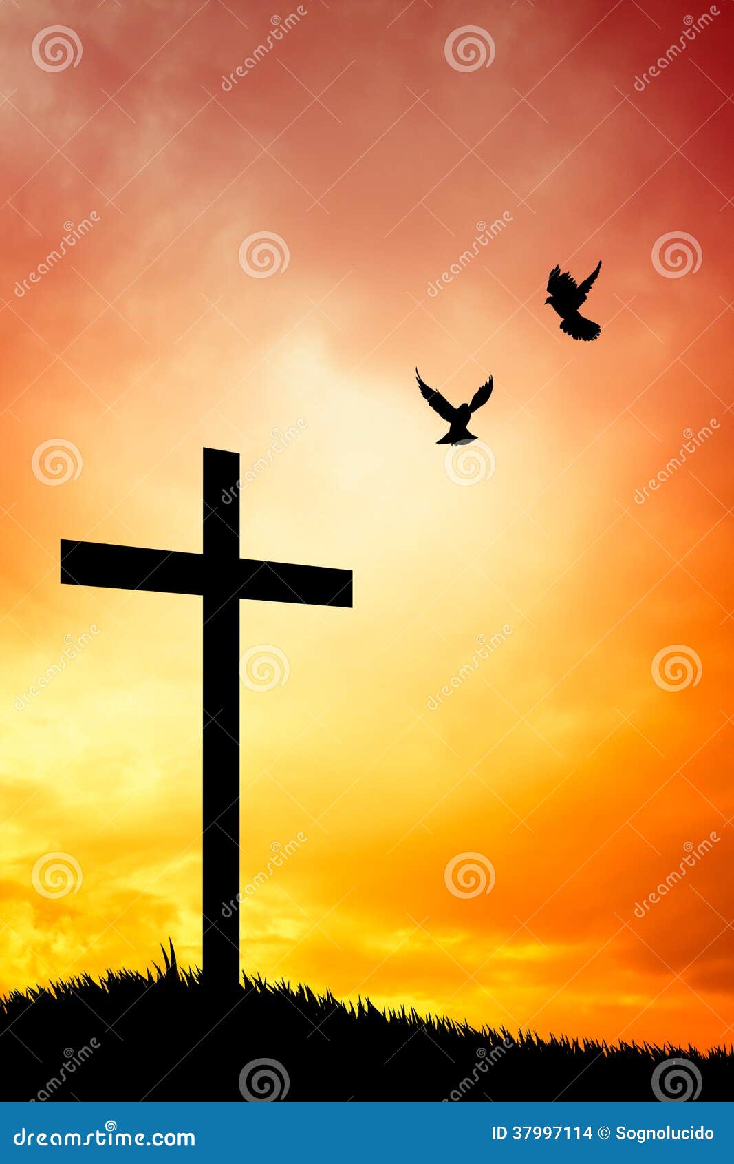 Cross Silhouette Stock Images - Image: 37997114