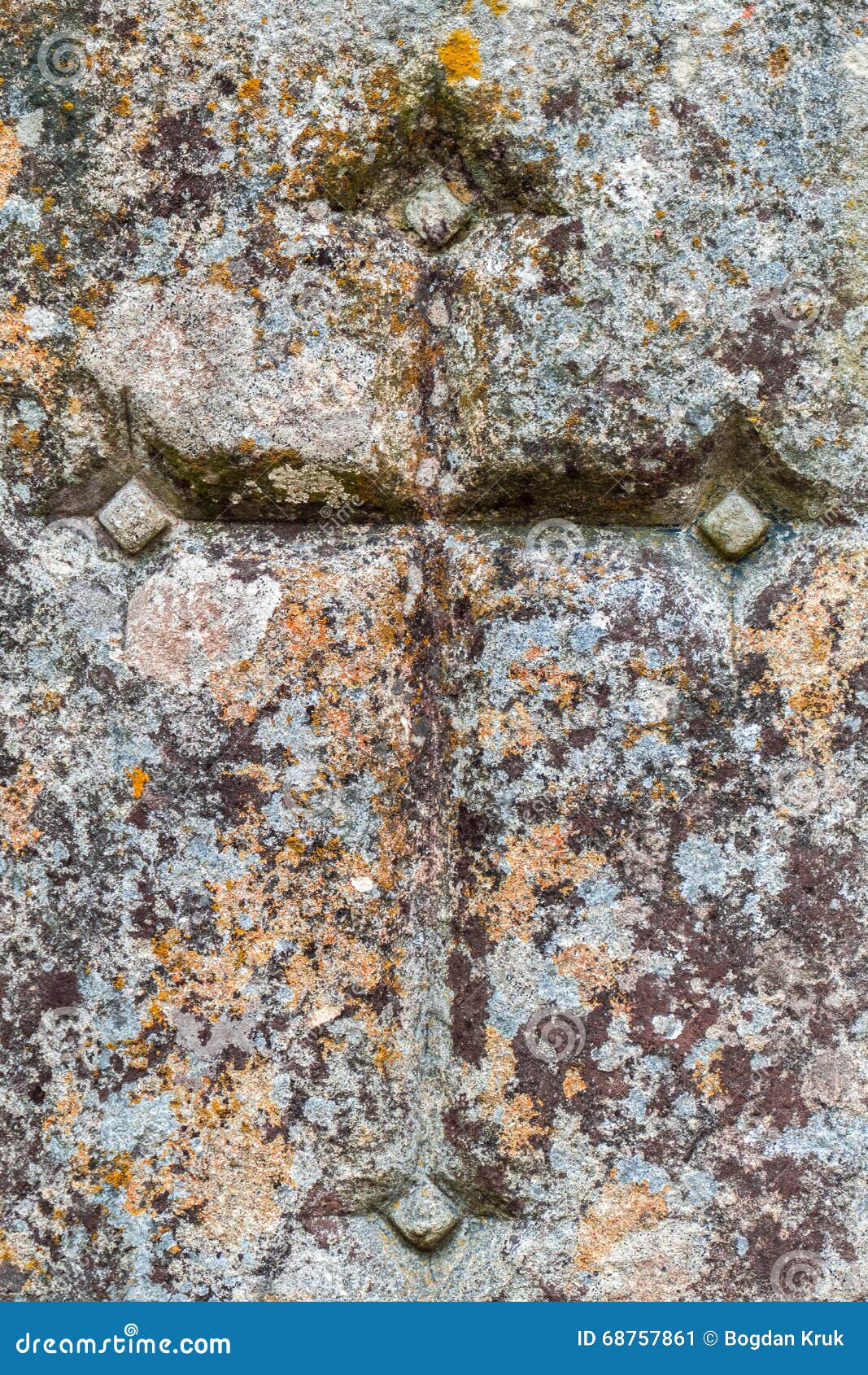 Cross in stone stock image. Image of gothic, ancient 68757861