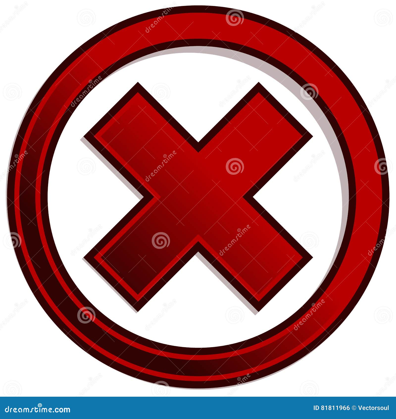 Forbidden symbol icon Royalty Free Vector Image