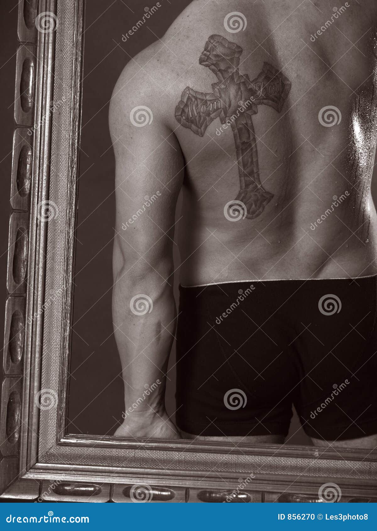 cross tattoo designs for men on back