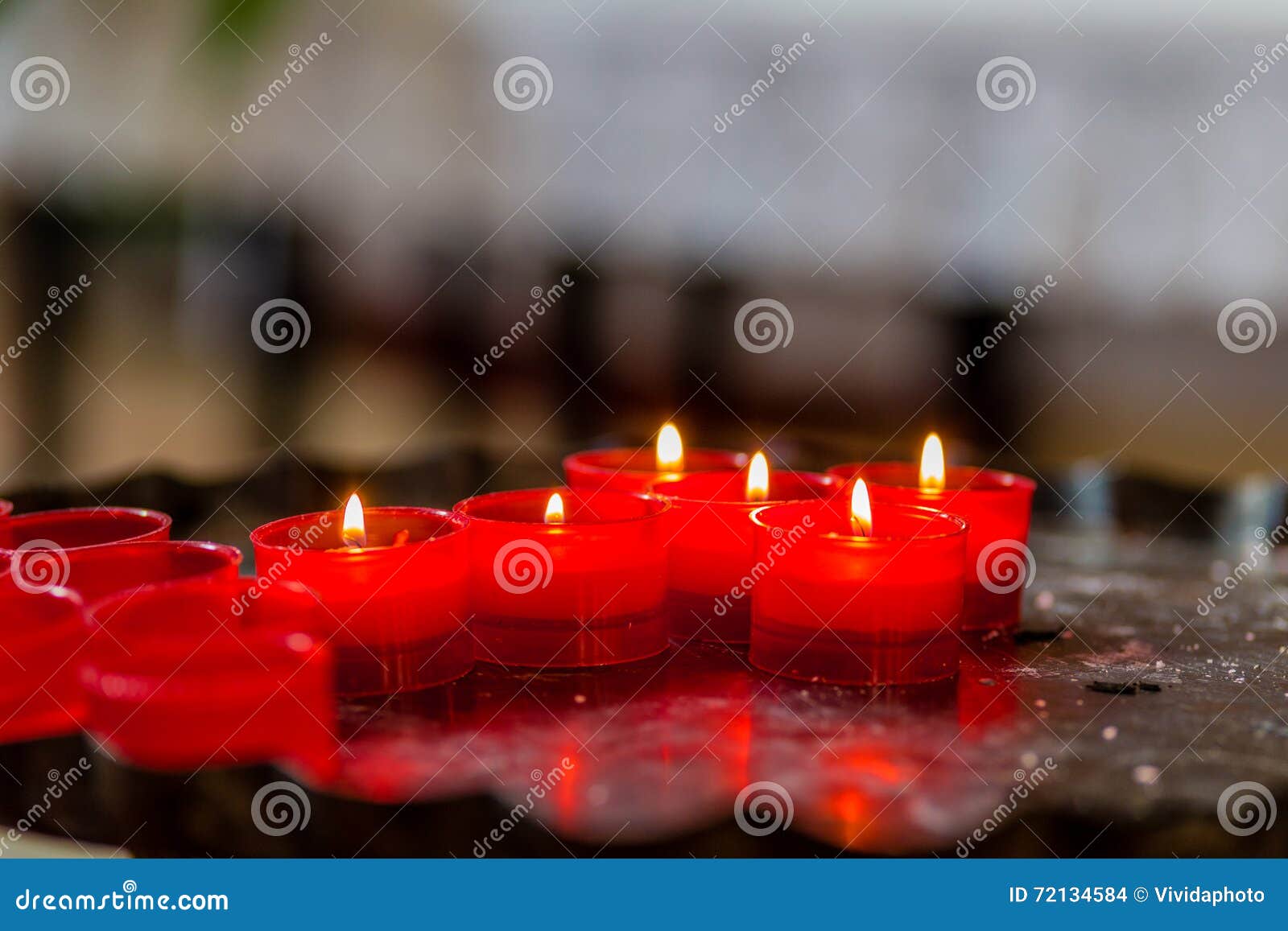 Cross of votive candles stock photo. Image of spiritual 72134584