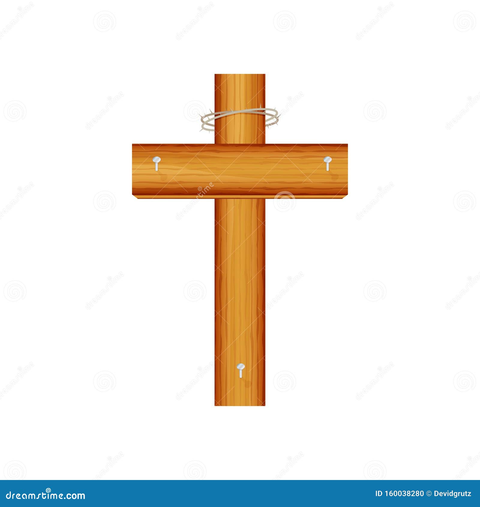 Cross Wood Vector Design on White Background,Happy Halloween Cross Icon