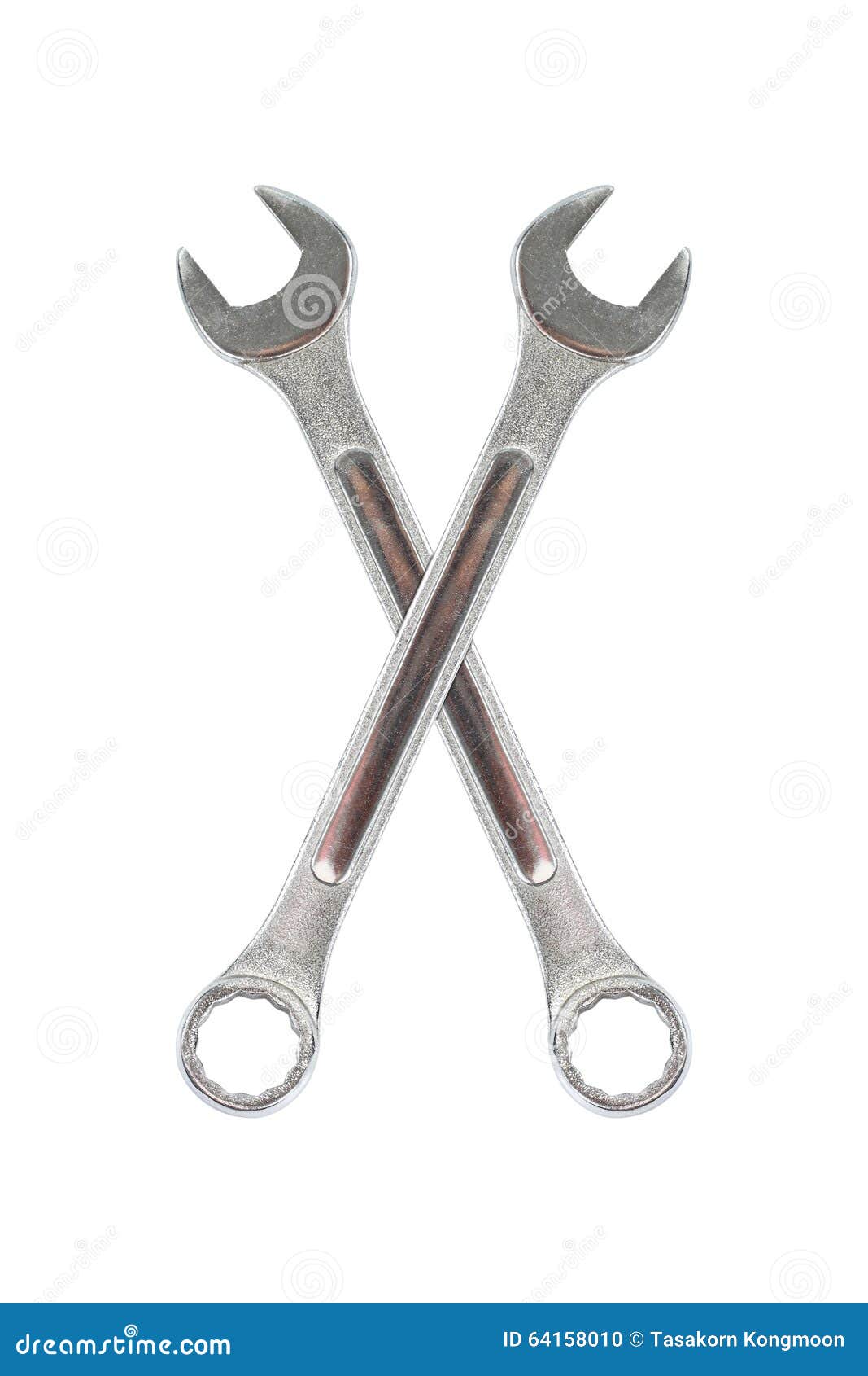 Cross Wrenches Isolated on White Stock Photo Image of objects, metal