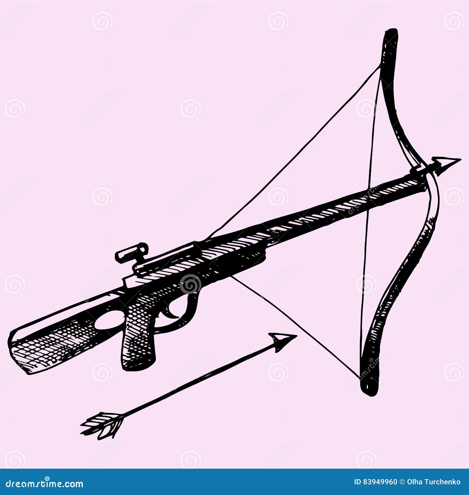 drawing a crossbow drawing a crossbow