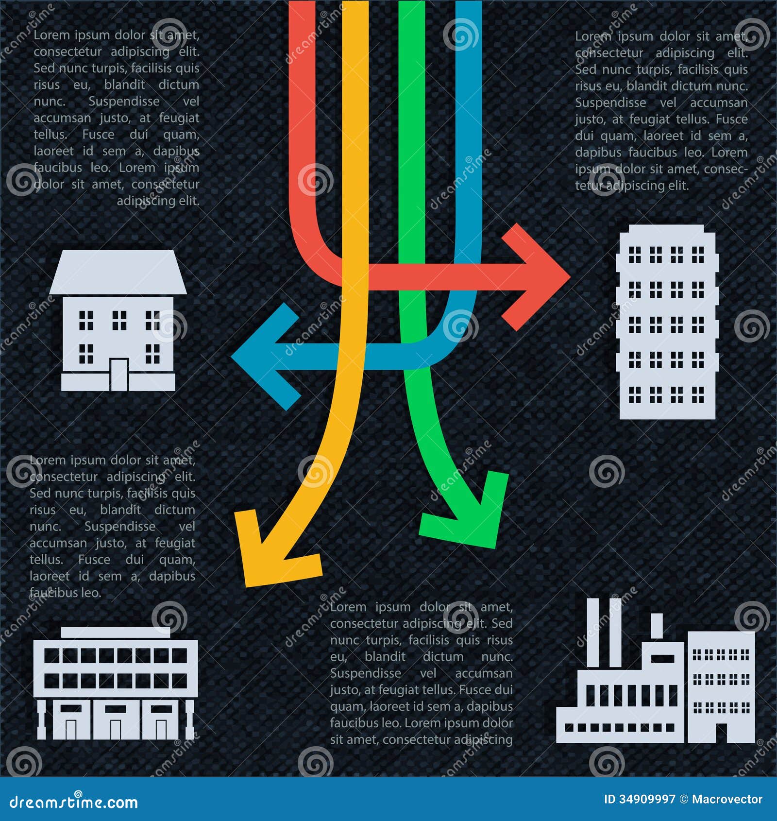Crossed arrows stock vector. Illustration of building 34909997