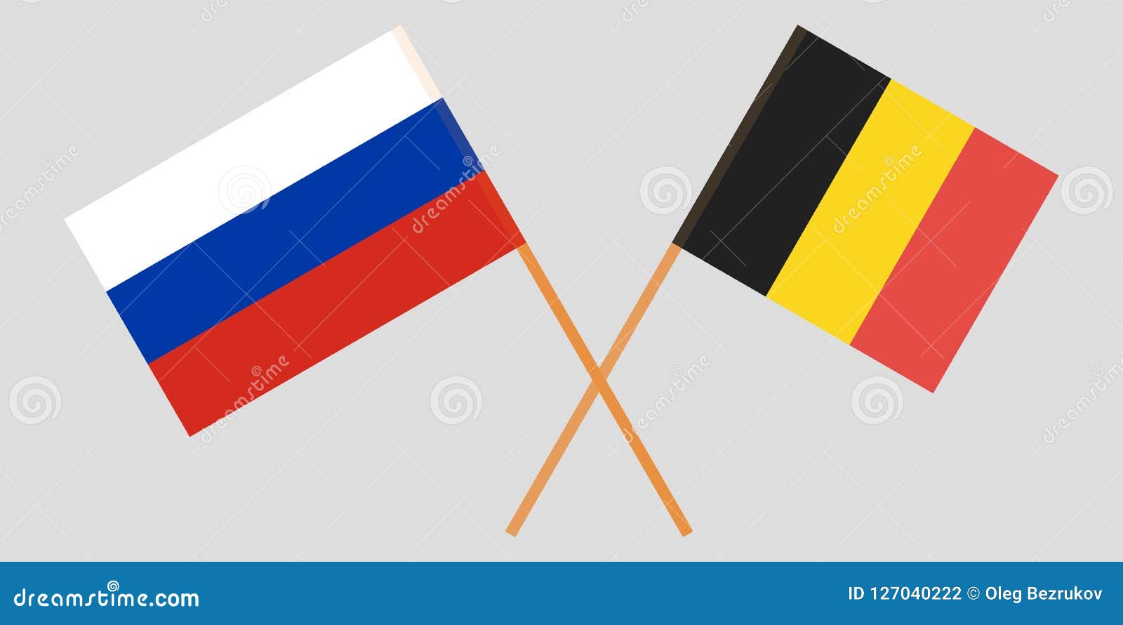 Россия Бельгия флажки