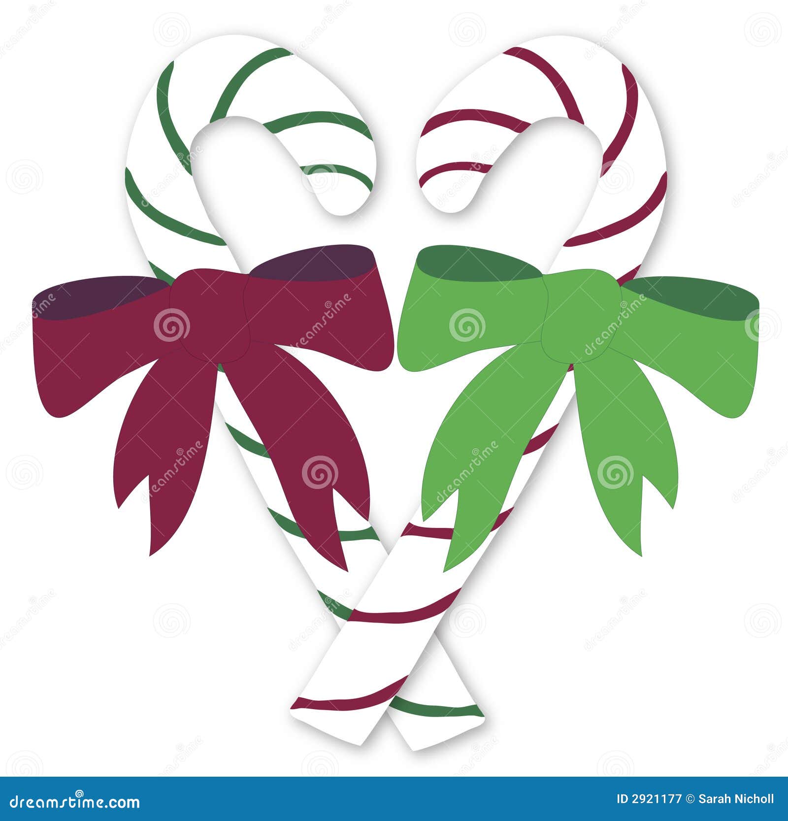 Crossed candy canes stock illustration. Illustration of festive 2921177