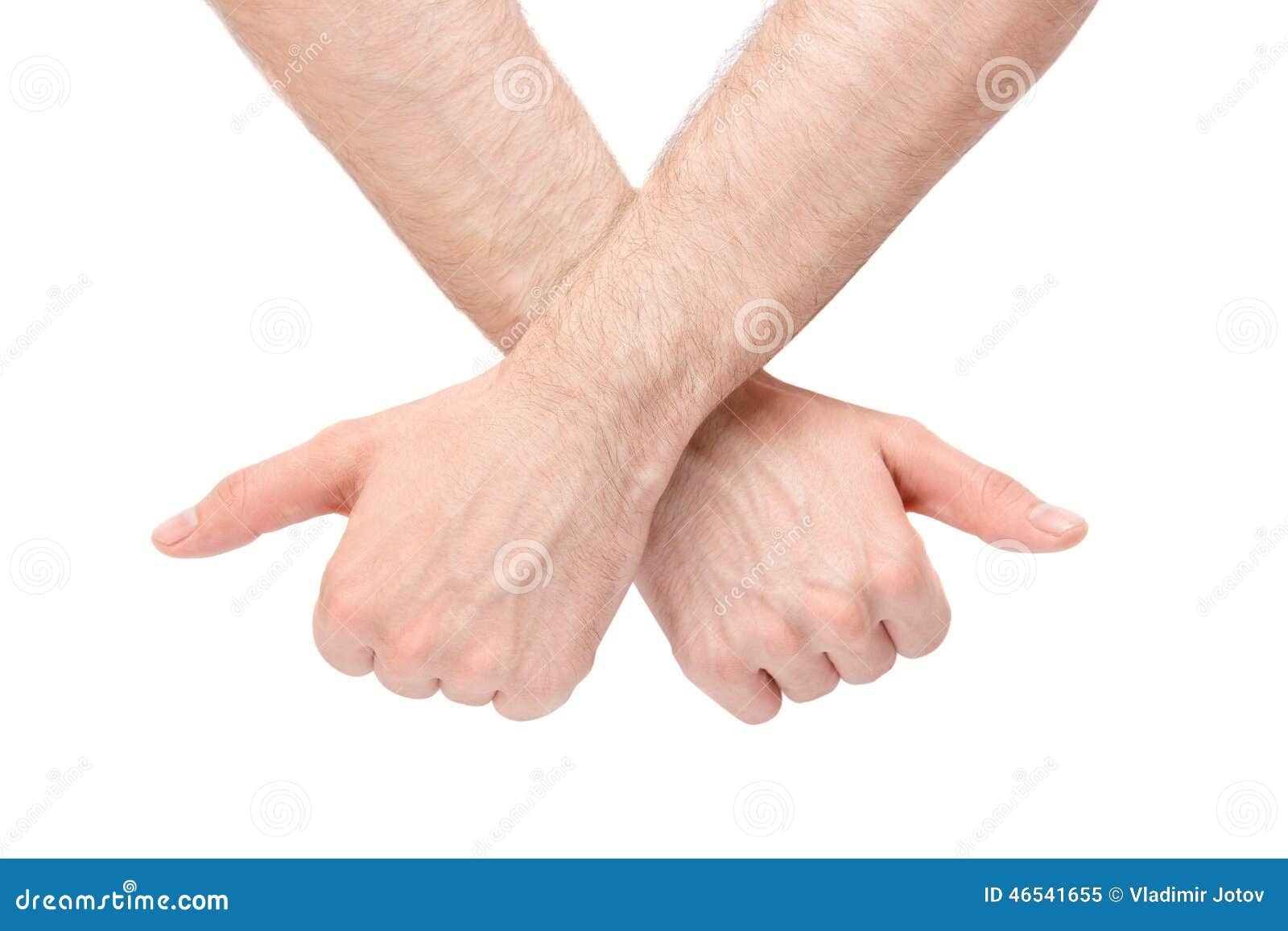 Crossed Hands Giving Thumbs Up Stock Image Image of fingers, thumbs