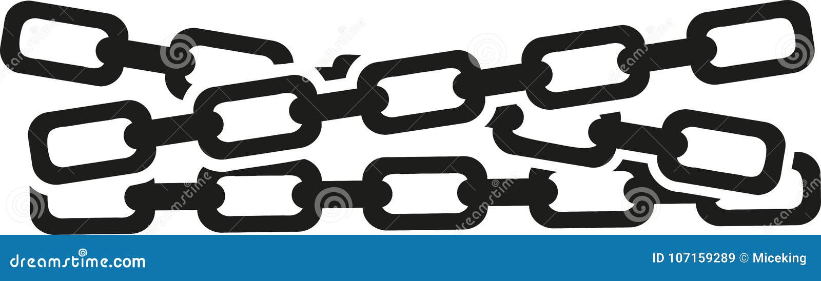 Crossed metal chains stock vector. Illustration of element 107159289