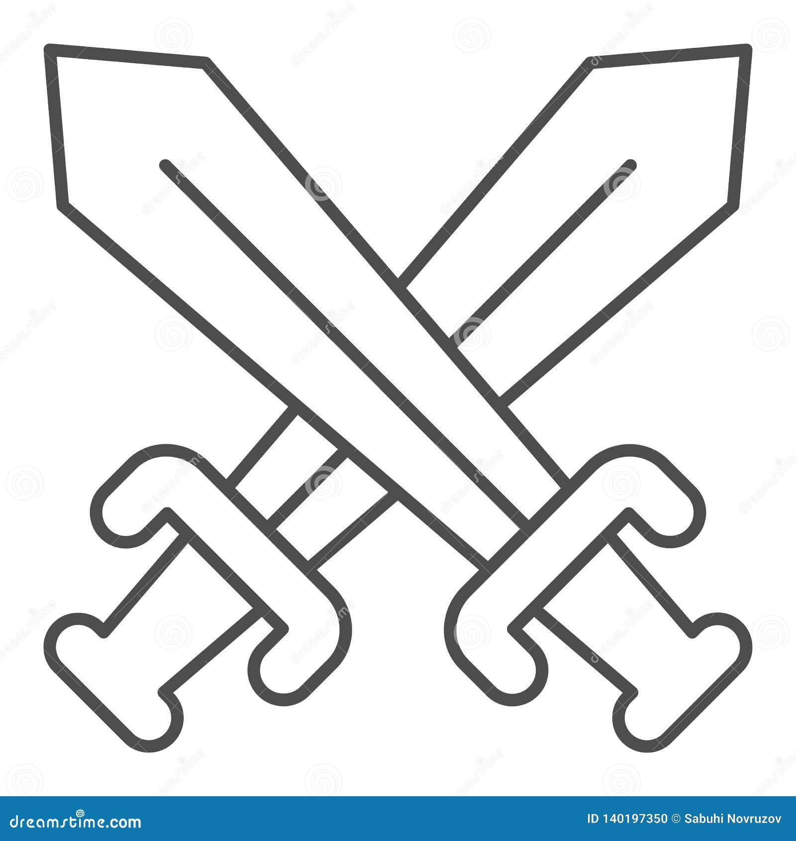 Swords Outline, sword, Cross Swords, swords, weapons, Crossing Swords icon