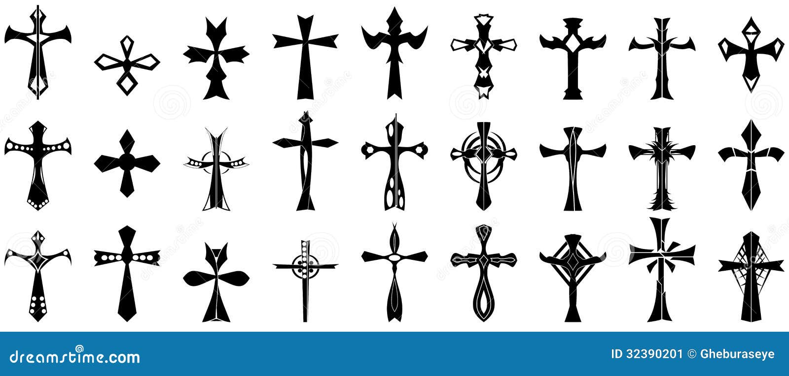 Crosses stock illustration. Illustration of geometrical - 32390201