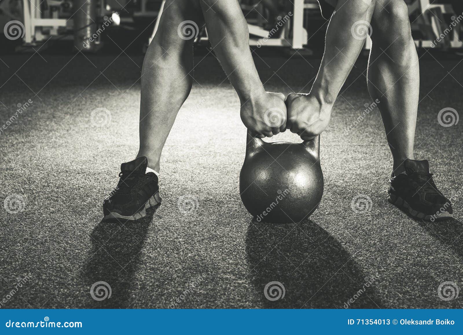 Crossfit Kettlebell Training Stock Image Image of kettlebell, shadow