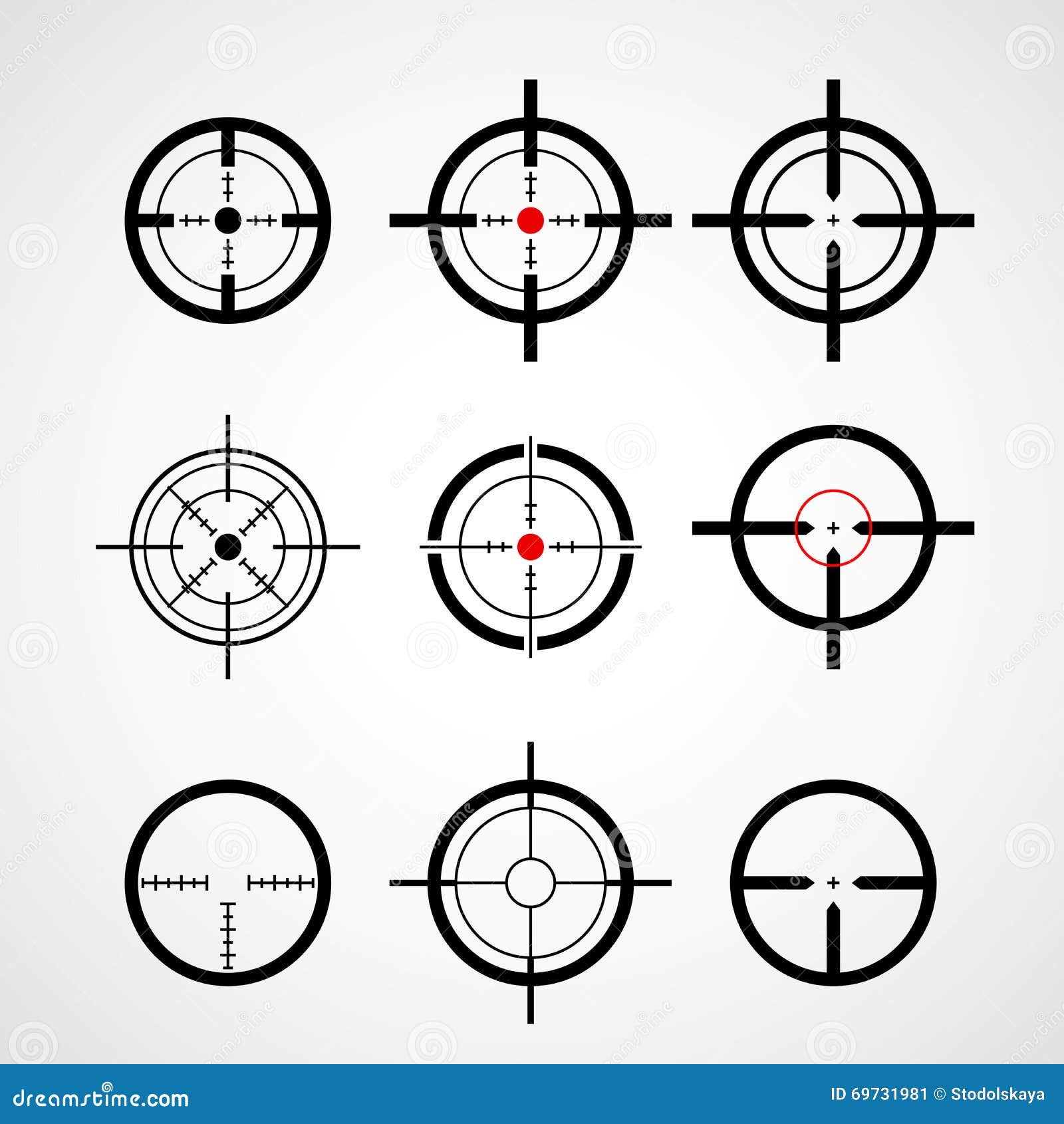 crosshair (gun sight), target icons