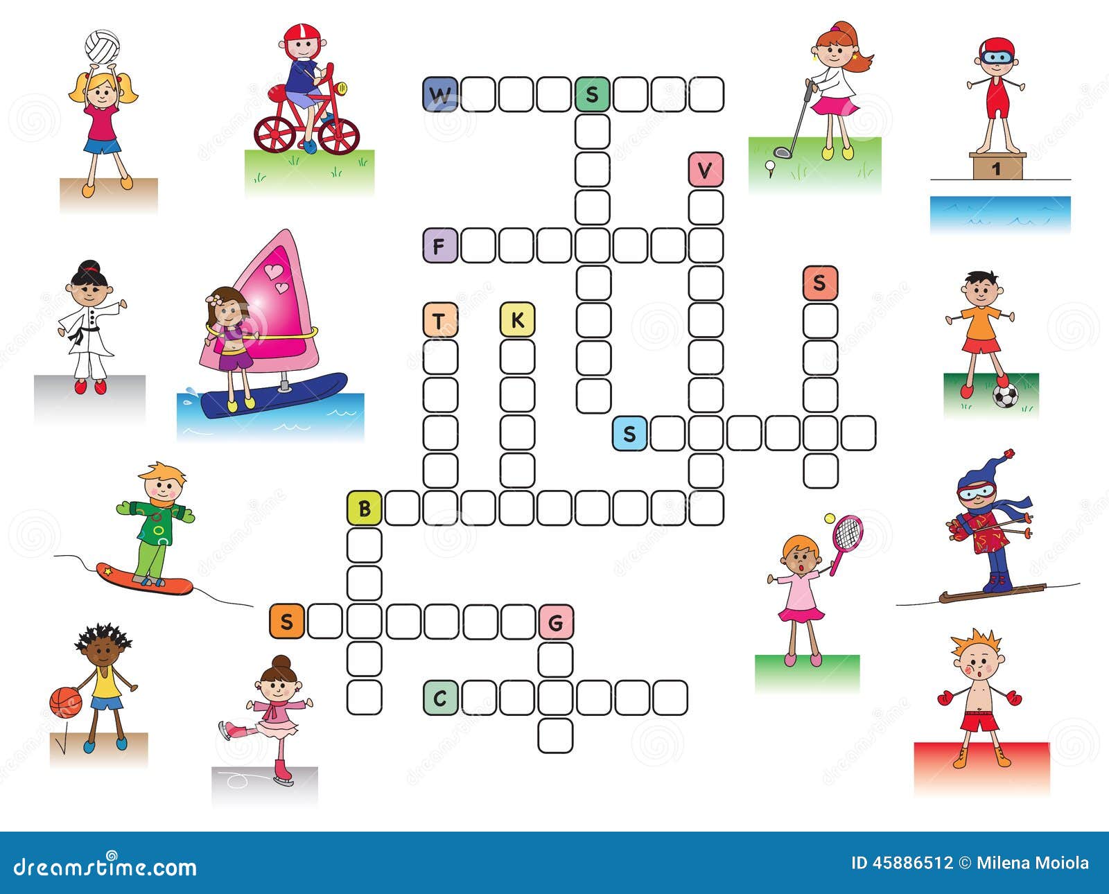 Crossword ilustração stock. Ilustração de crossword, golfe 45886512