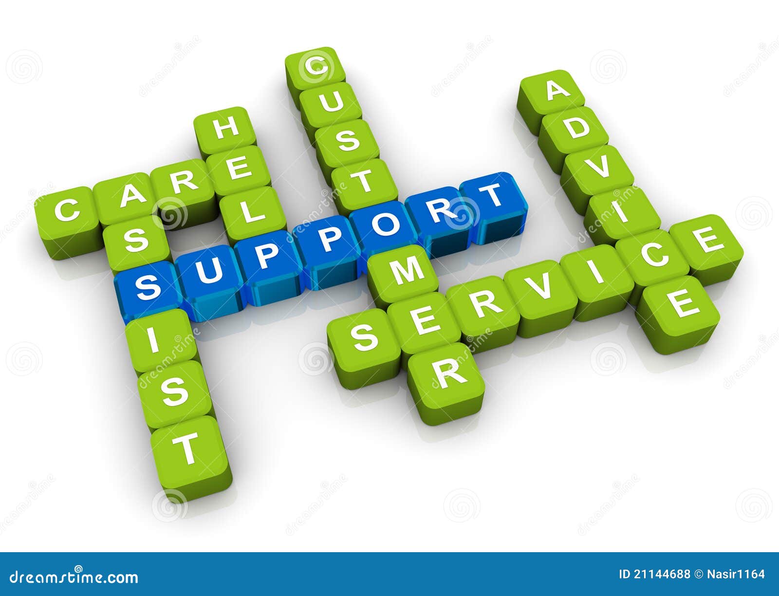 Crossword of support stock illustration Illustration of advice 21144688